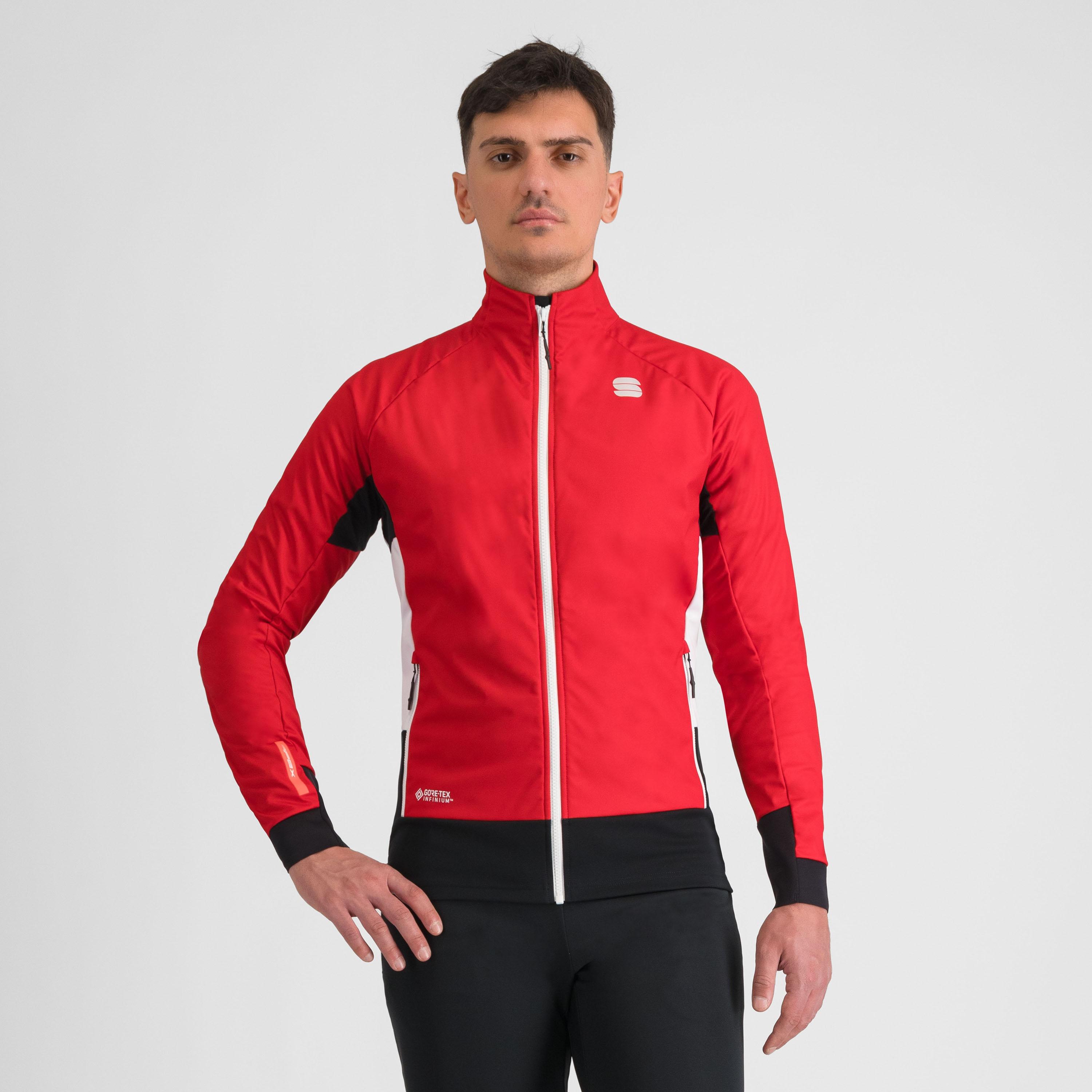 Apex jacket - tango red/white - sportful