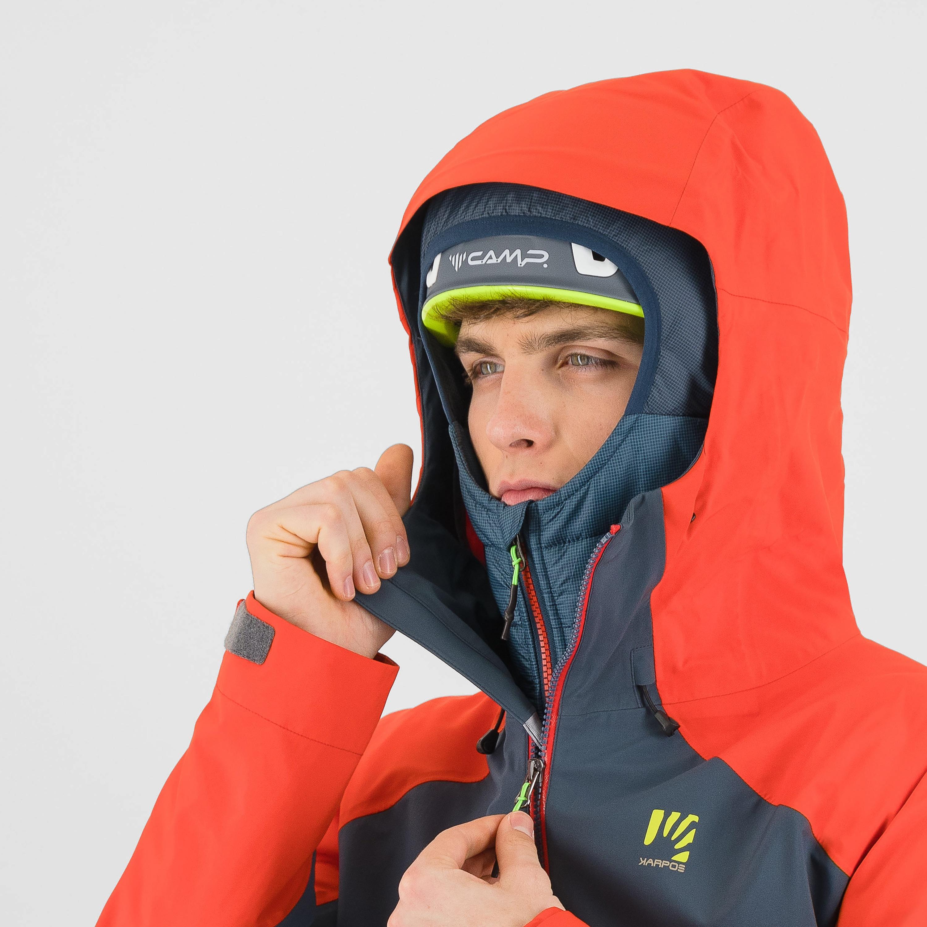 Storm evo jacket - midnight/fiery red - karpos