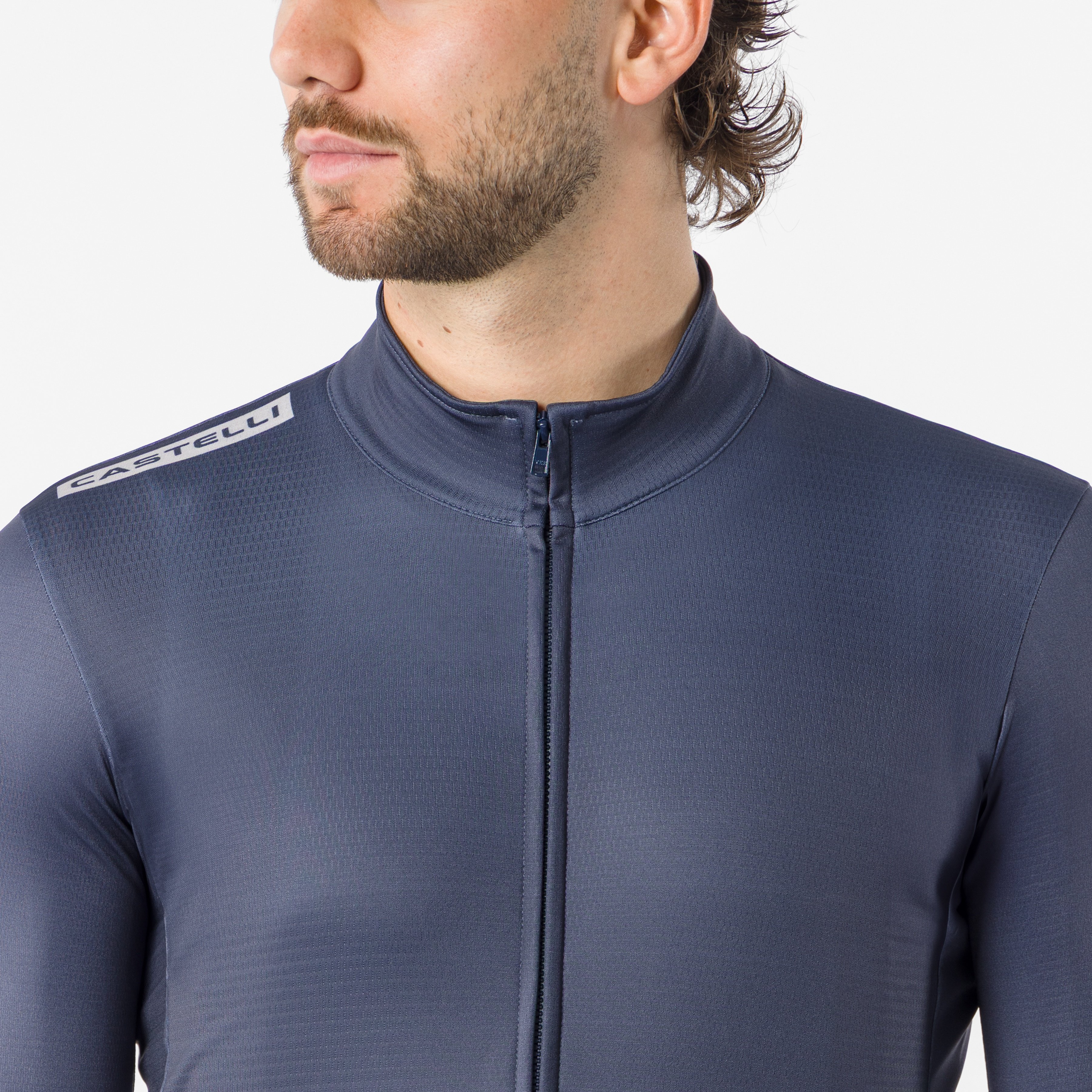 Quadro thermal jersey - twilight blue/silver moon - castelli
