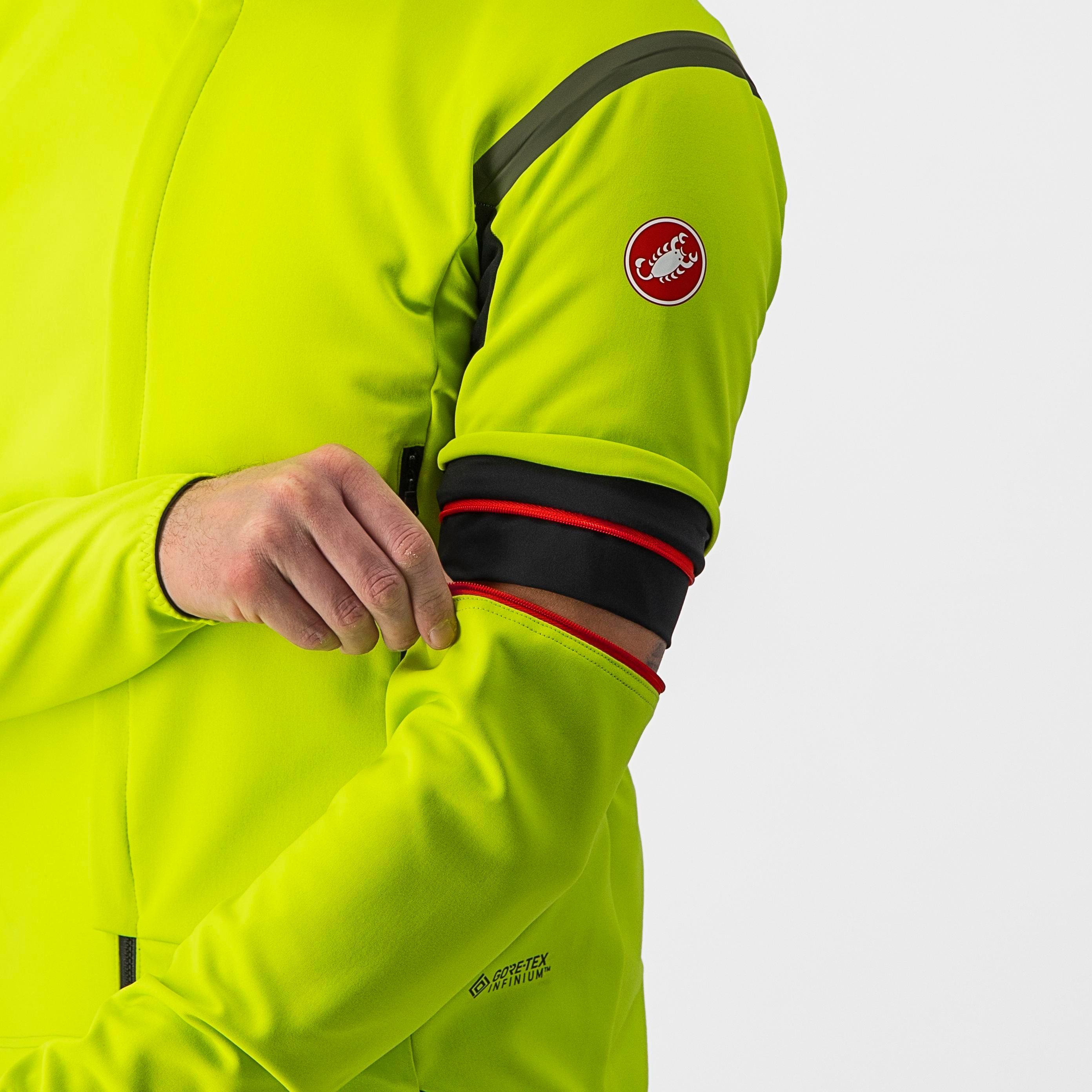 Perfetto ros 2 convertible jacket - electric lime/dark gray - castelli