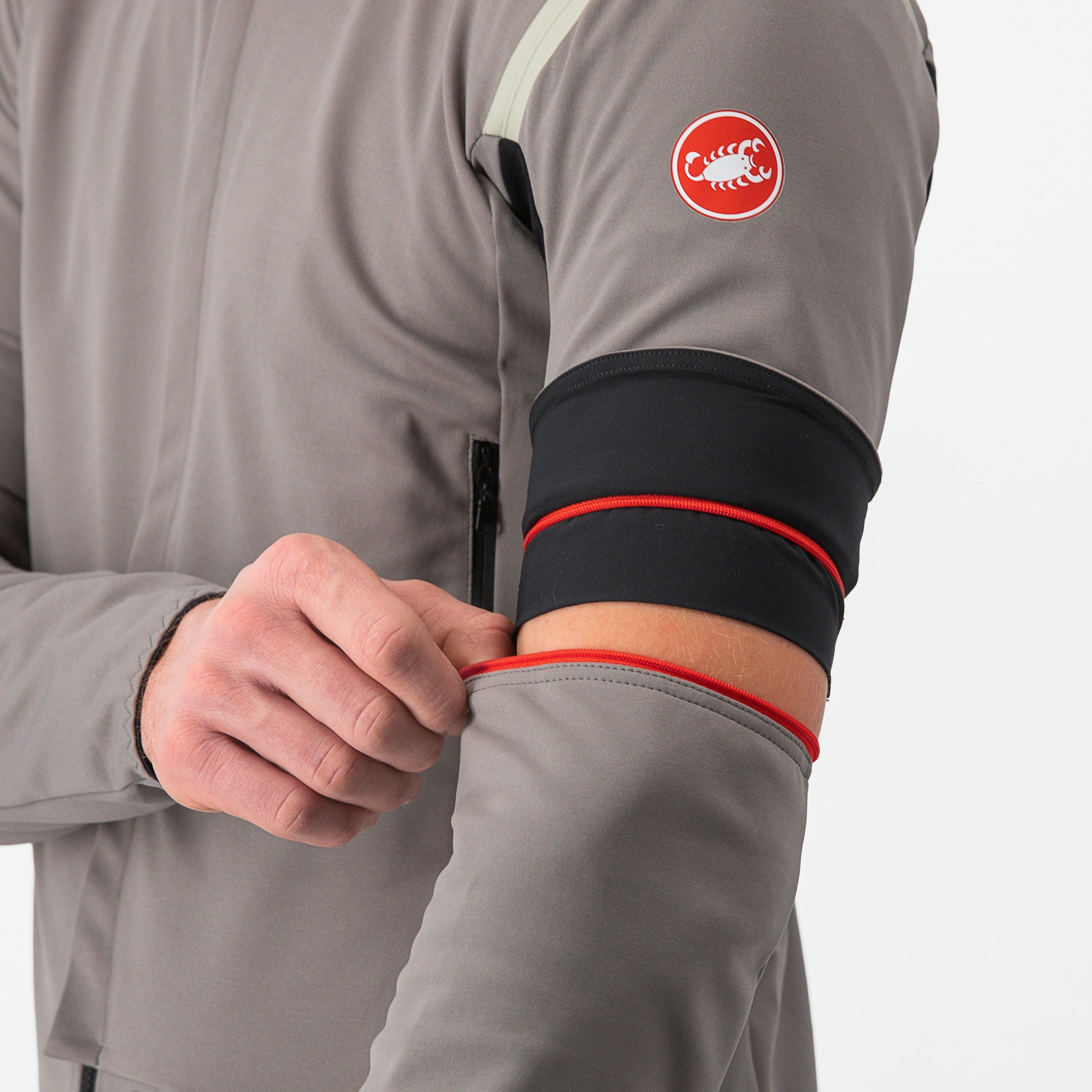 Perfetto ros 2 convertible jacket - nickel gray/travertine gray - castelli