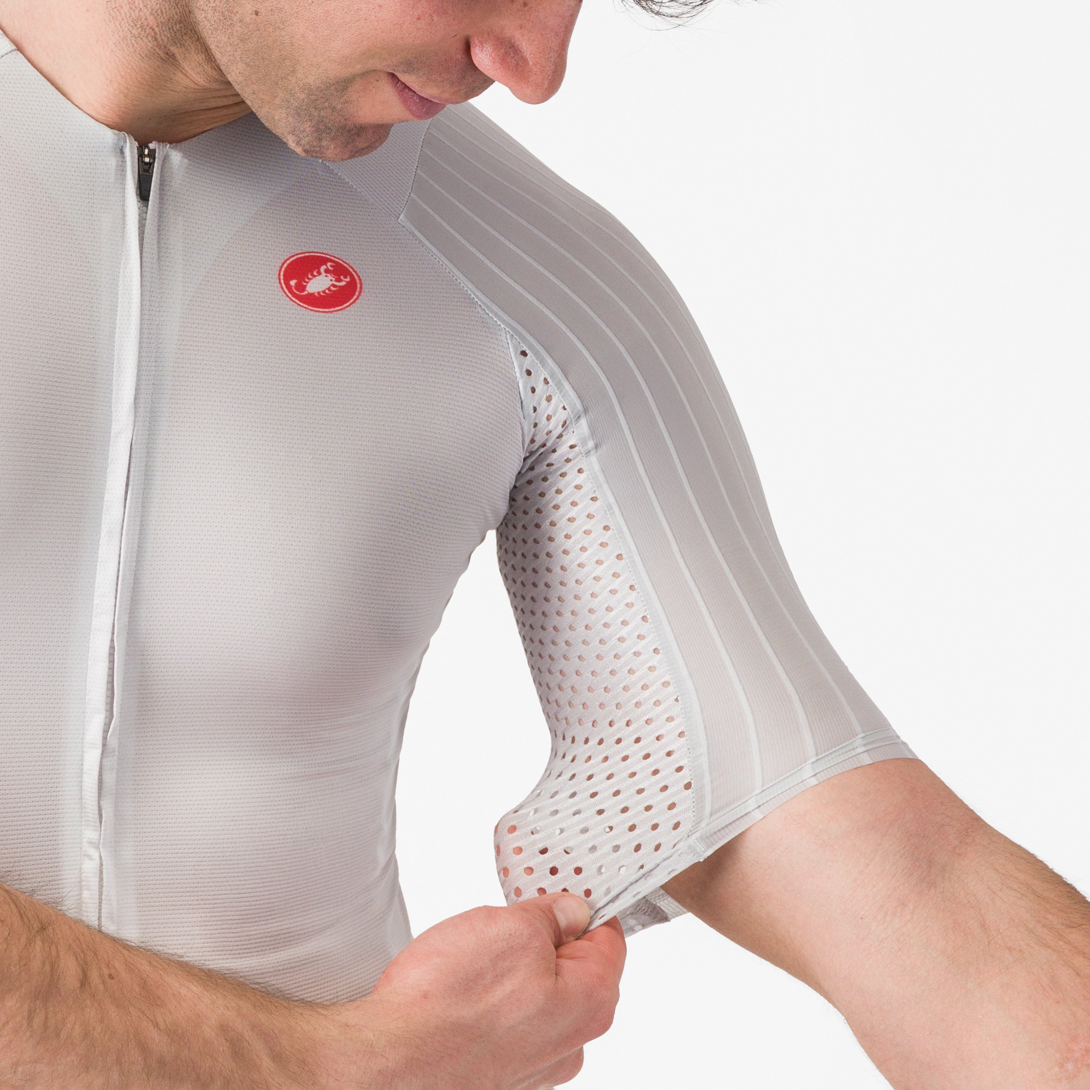 Free speed 3 race top - white/silver gray - castelli