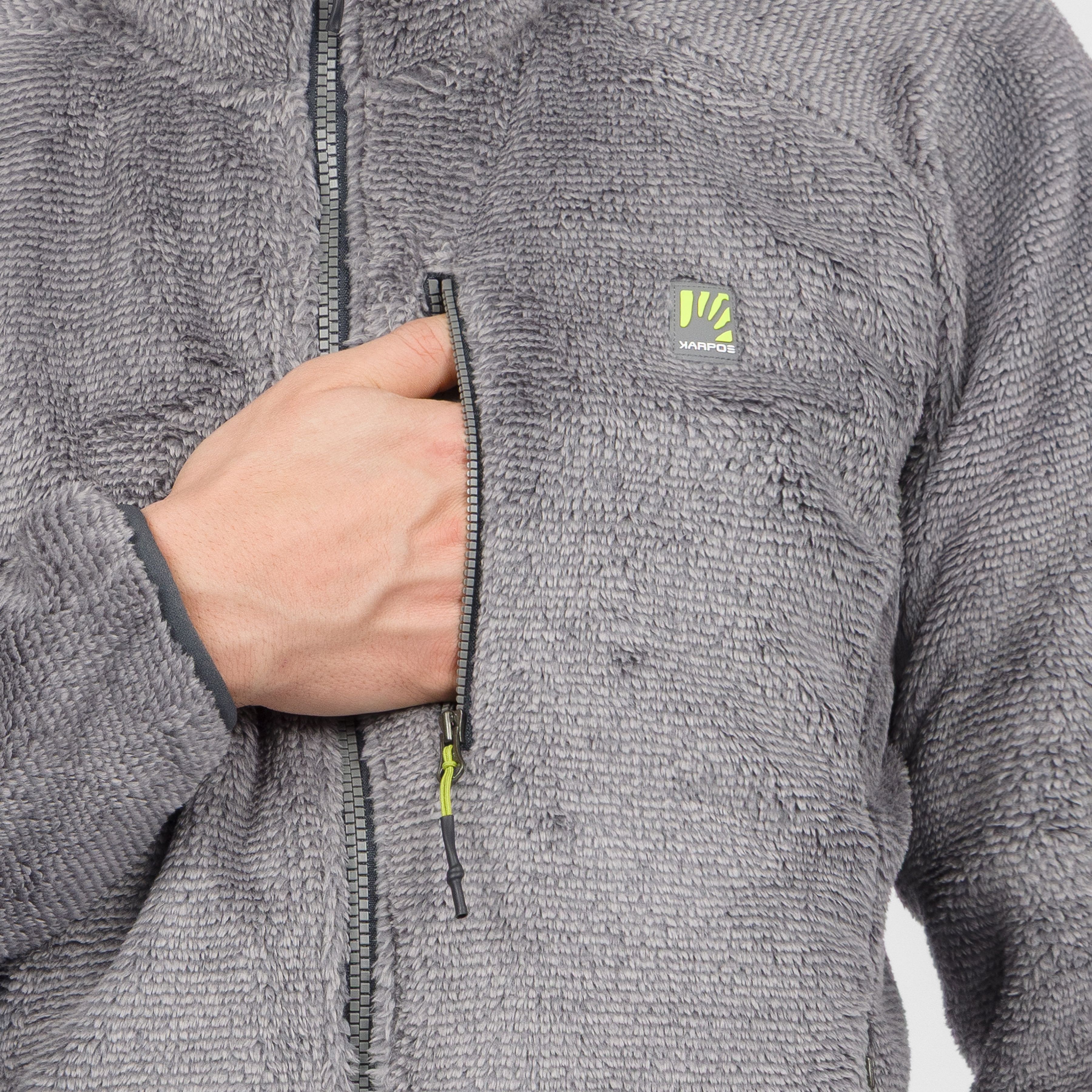 Vertice evo full zip fleece - smoked - karpos