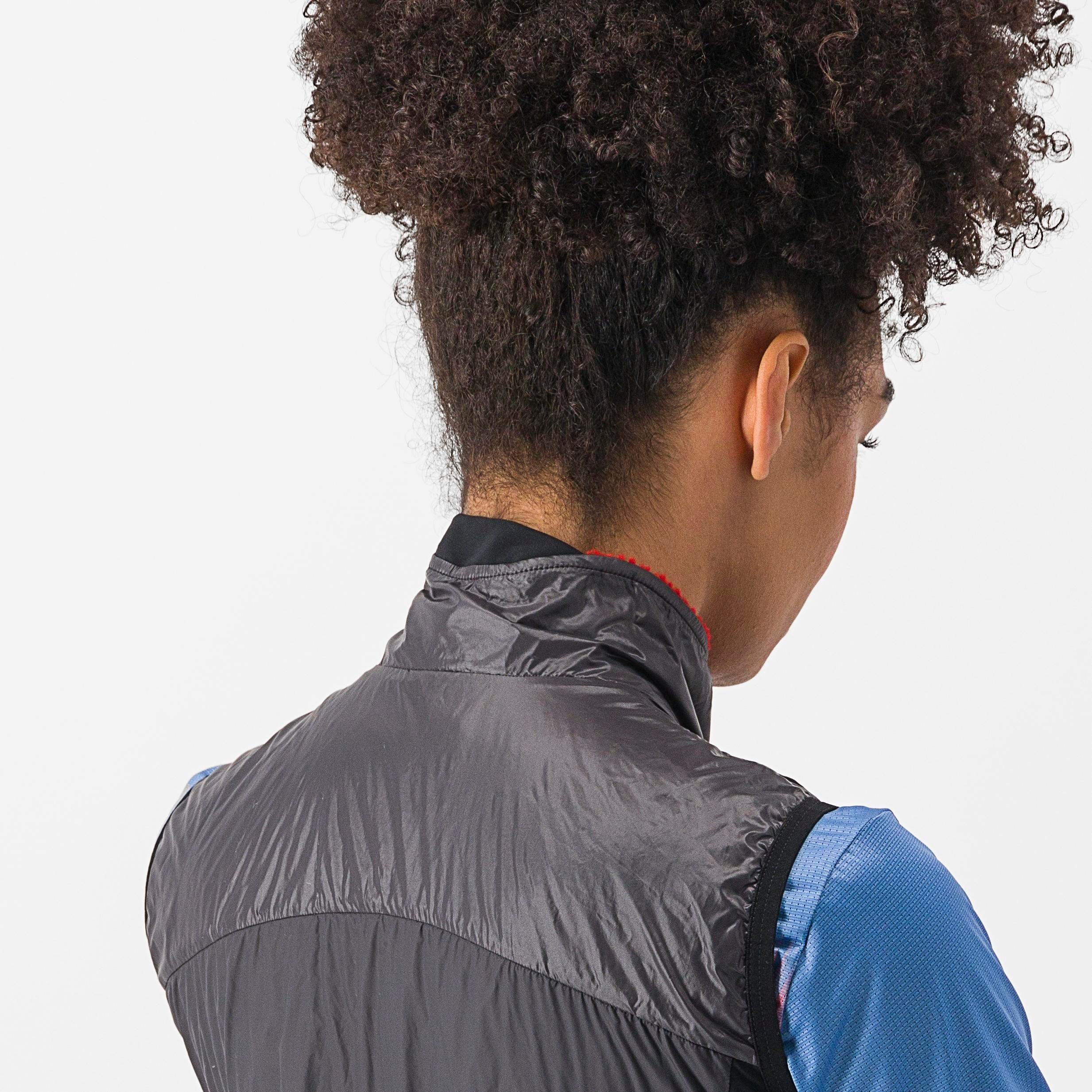 Unlimited w puffy vest - dark gray/red - castelli
