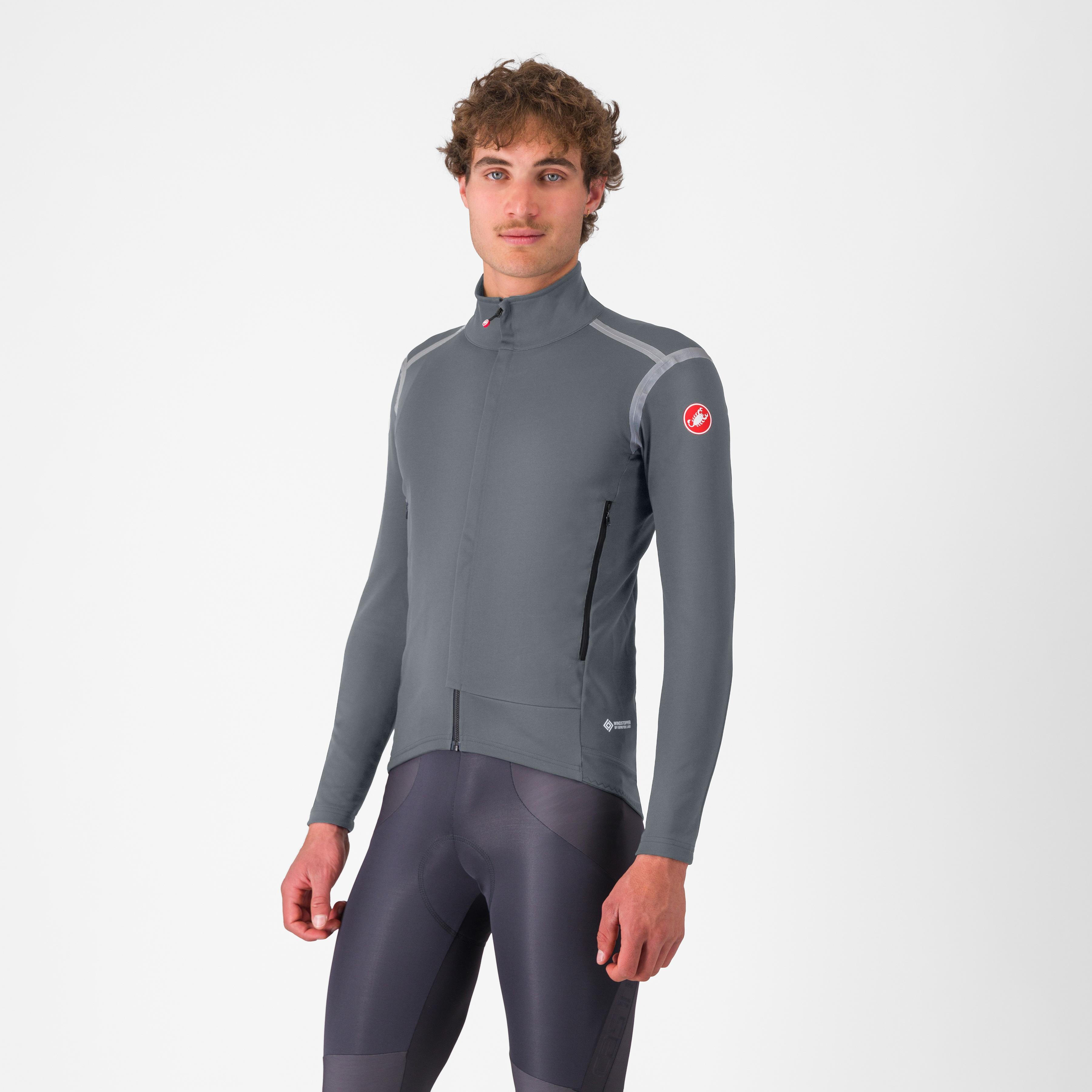 Perfetto ros long sleeve - urban gray/silver reflex - castelli
