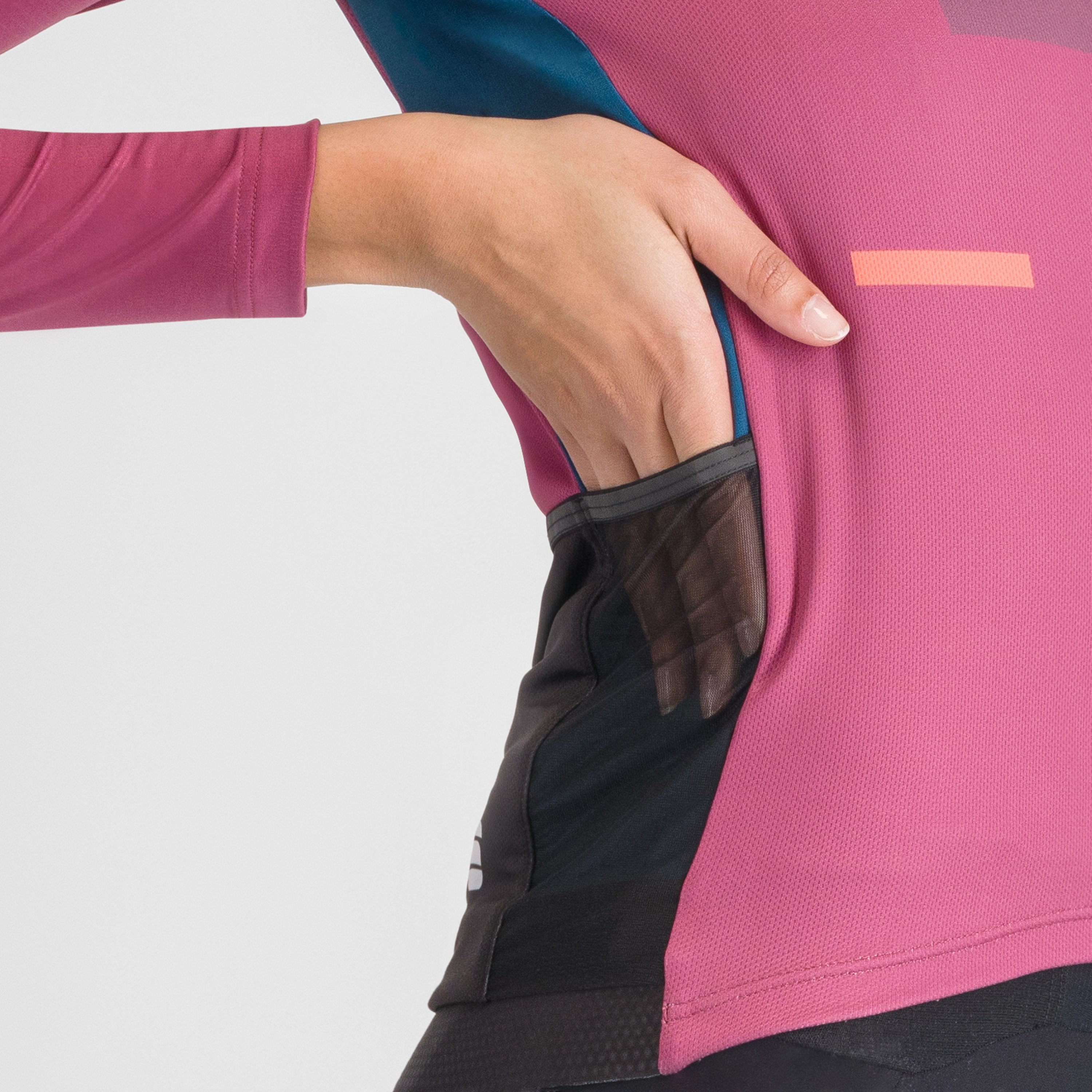Breakout supergiara w thermal jersey - rasperry violet  black pompelm - sportful