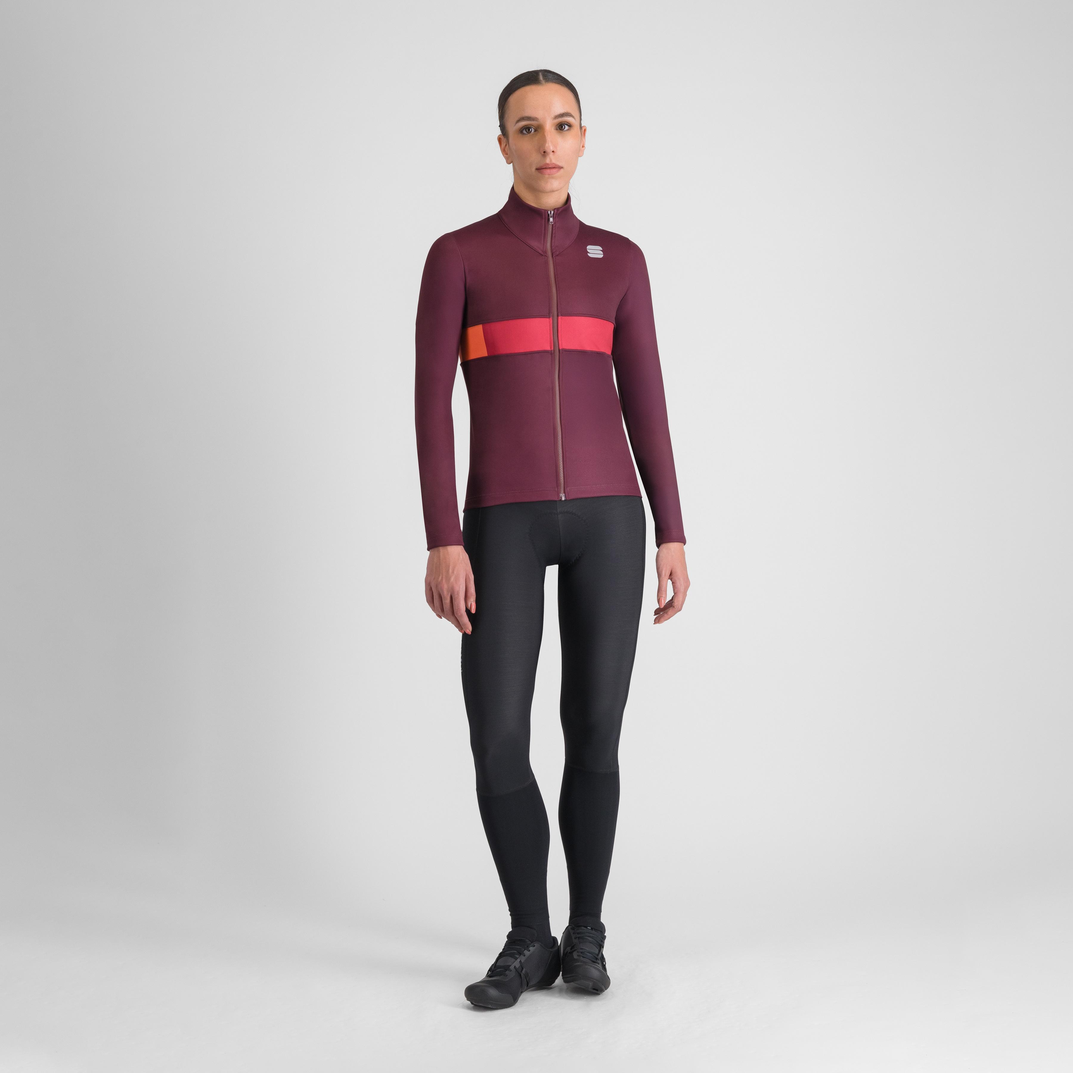 Neo 2 softshell w jacket - deep bordeaux red pompelmo - sportful
