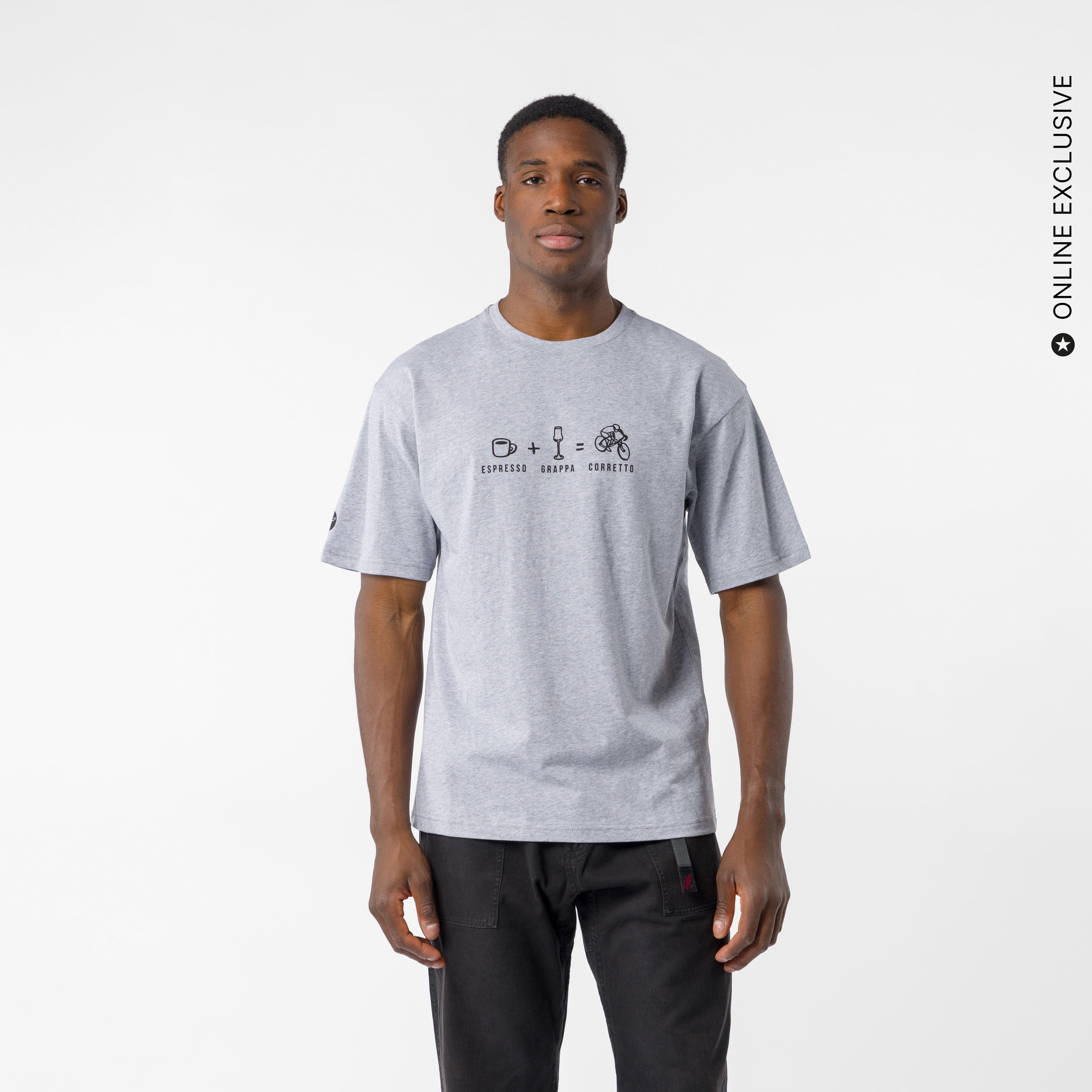 Corretto tee - melange gray - castelli