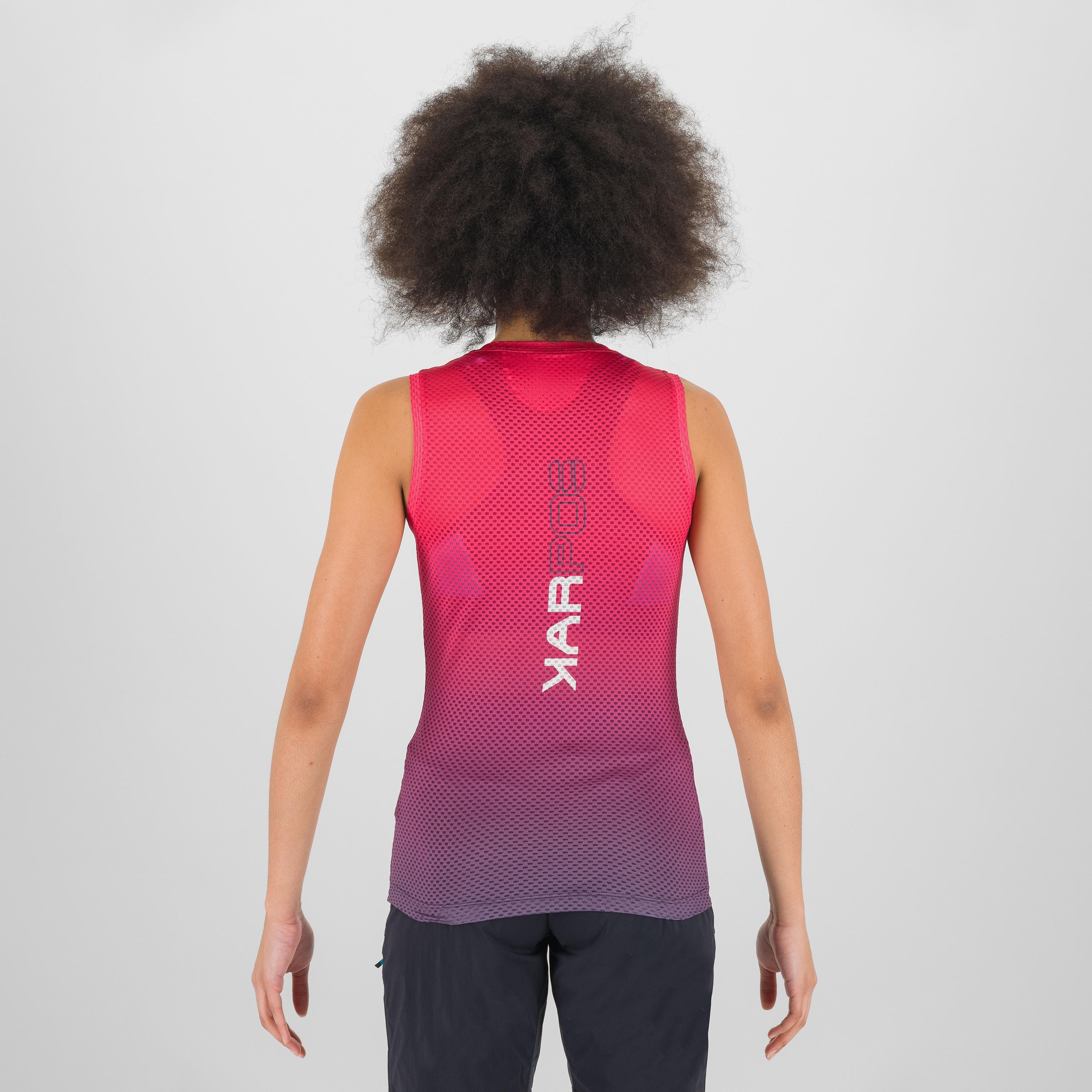 Verve mesh w sleeveless - ombre blue/cabaret - karpos