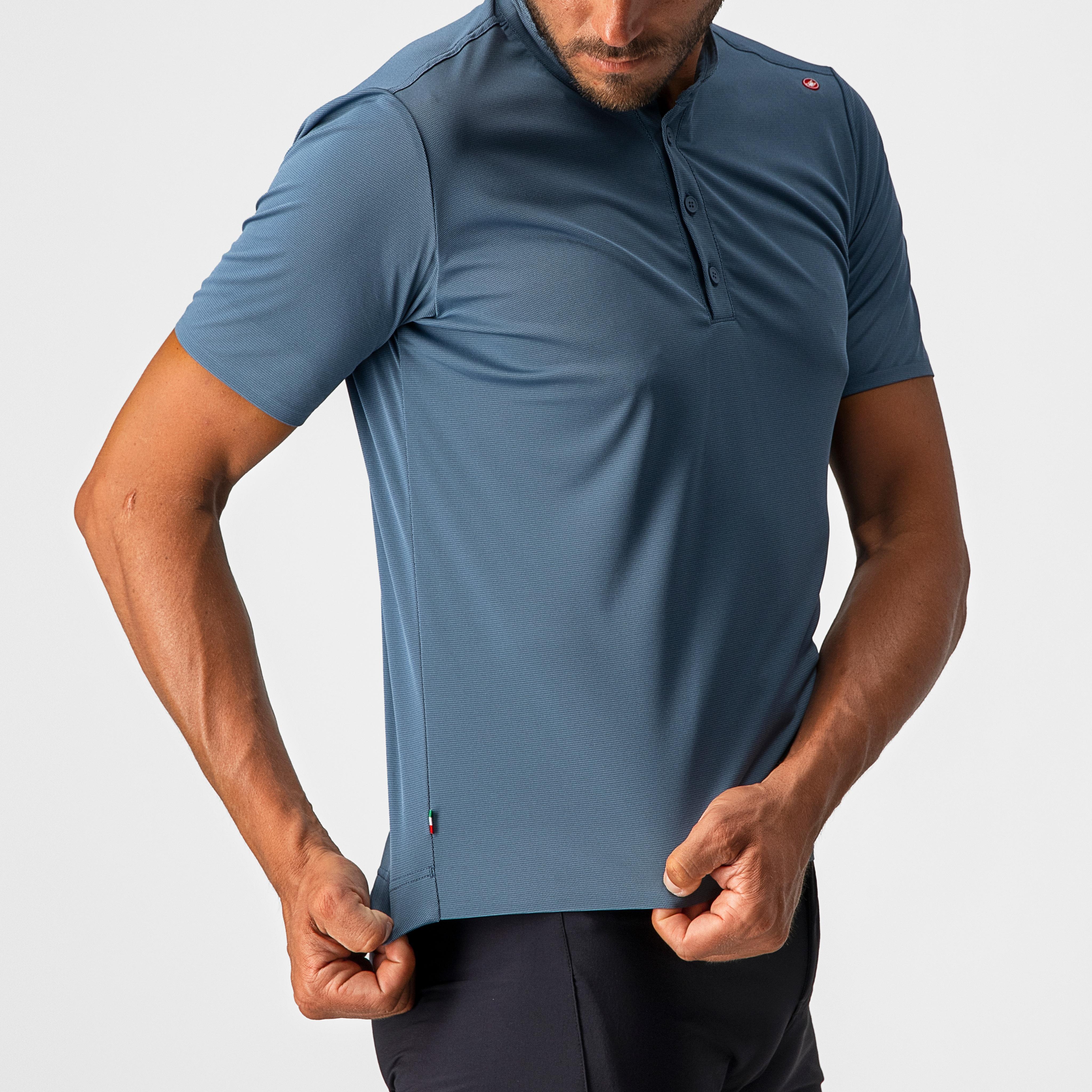 Tech 2 polo - light steel blue - castelli