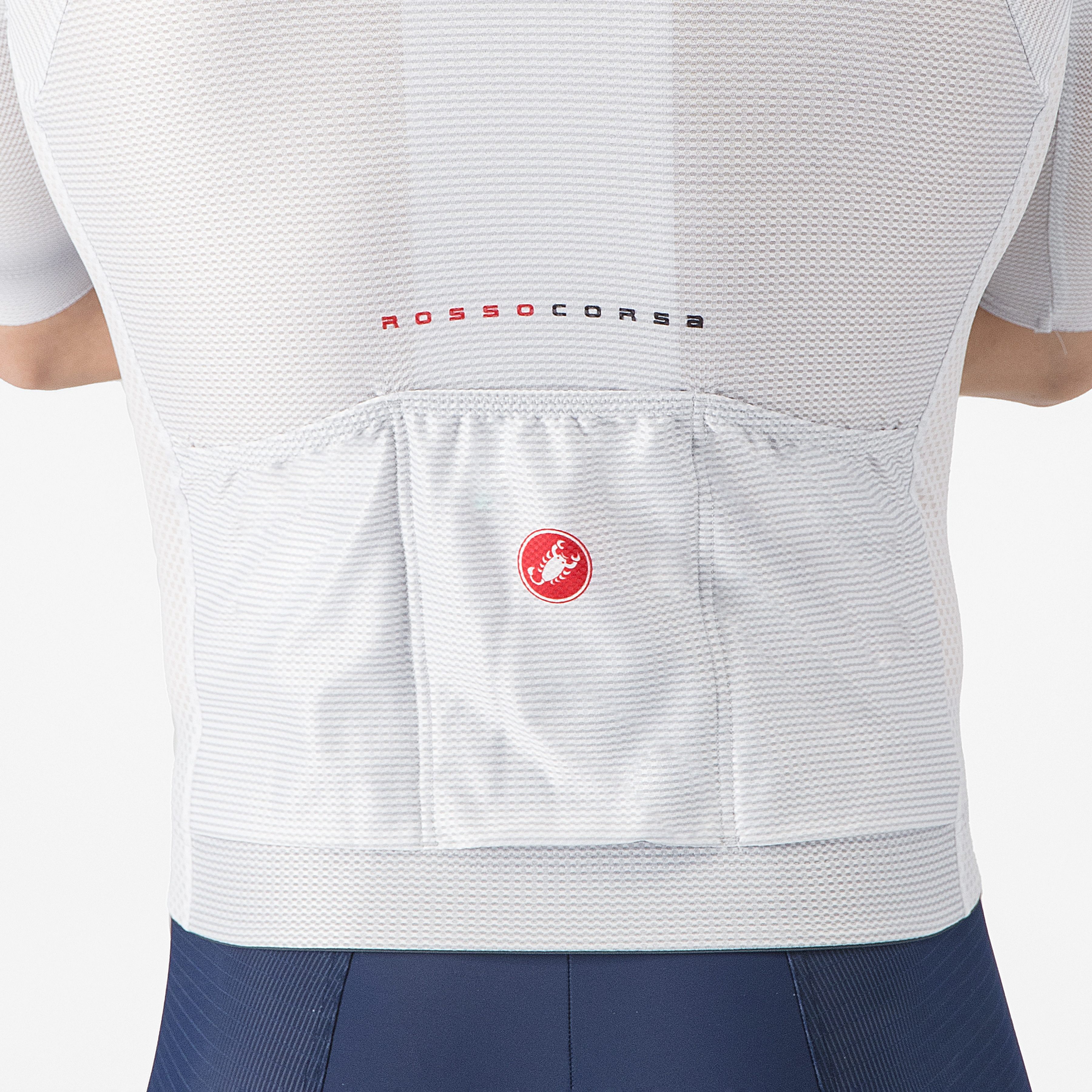Climber's a/c jersey - silver gray/red - castelli
