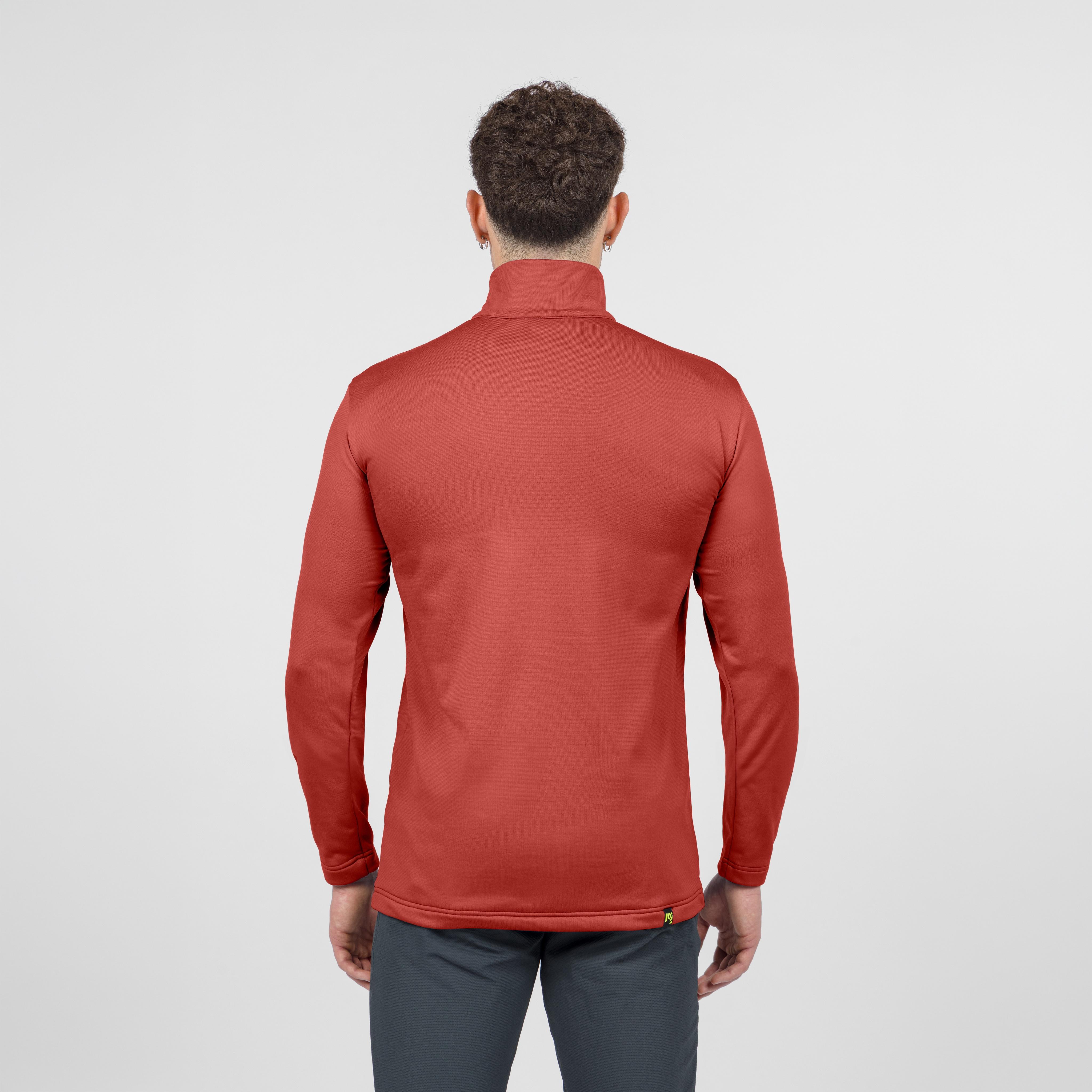 Pizzocco evo half zip fleece - fire - karpos