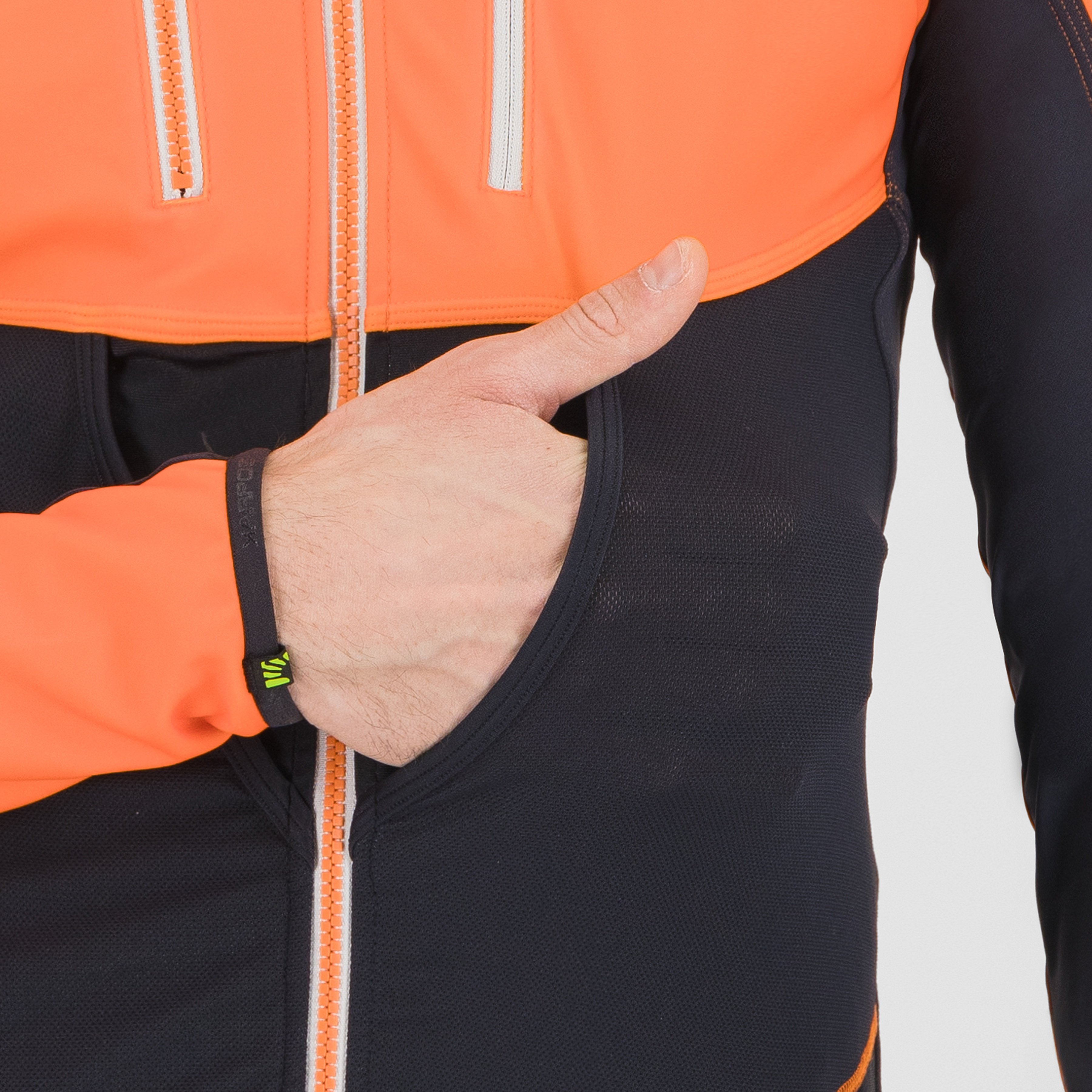 Alagna lite jacket - black/vibr.orange - karpos