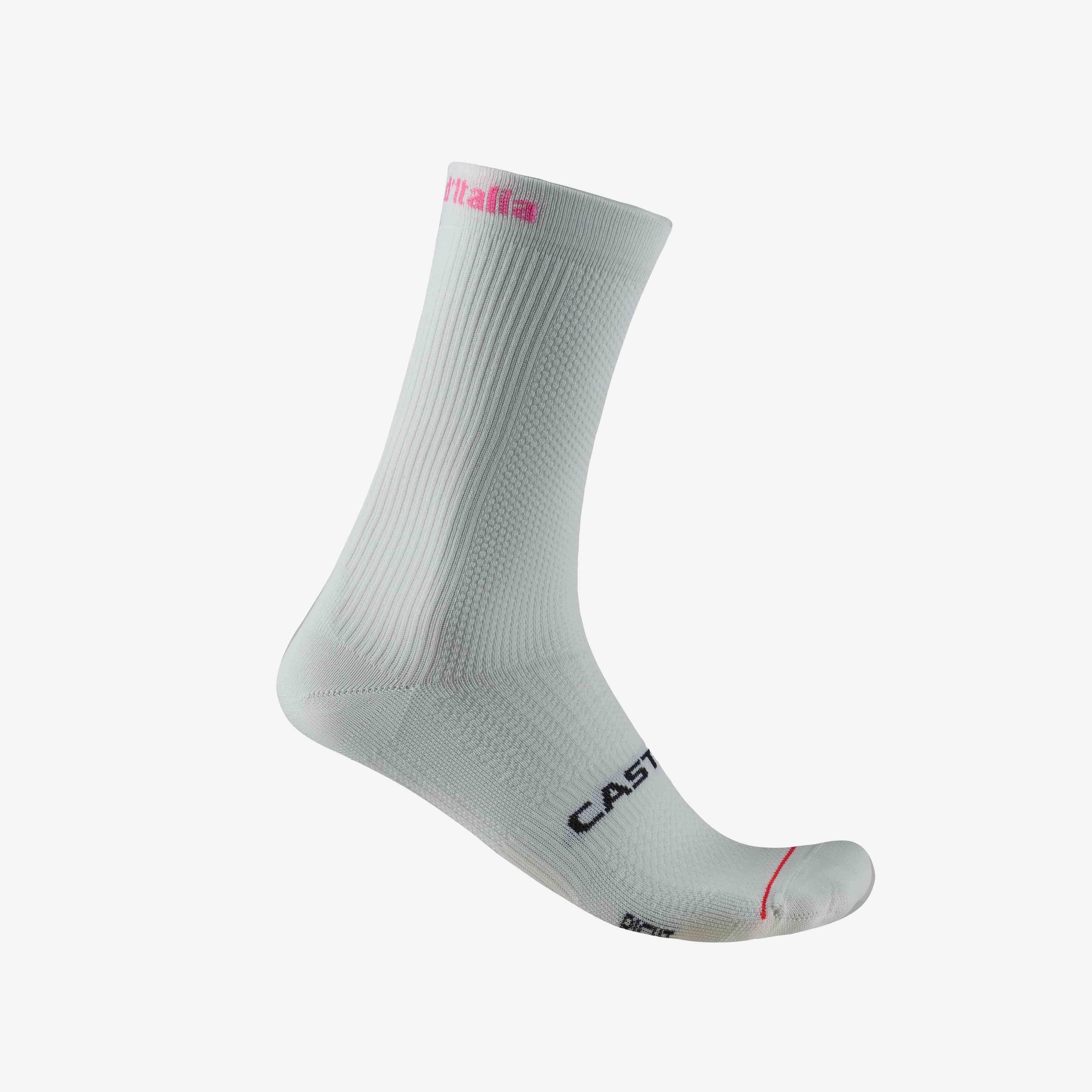 #giro logo 18 sock - bianco - castelli