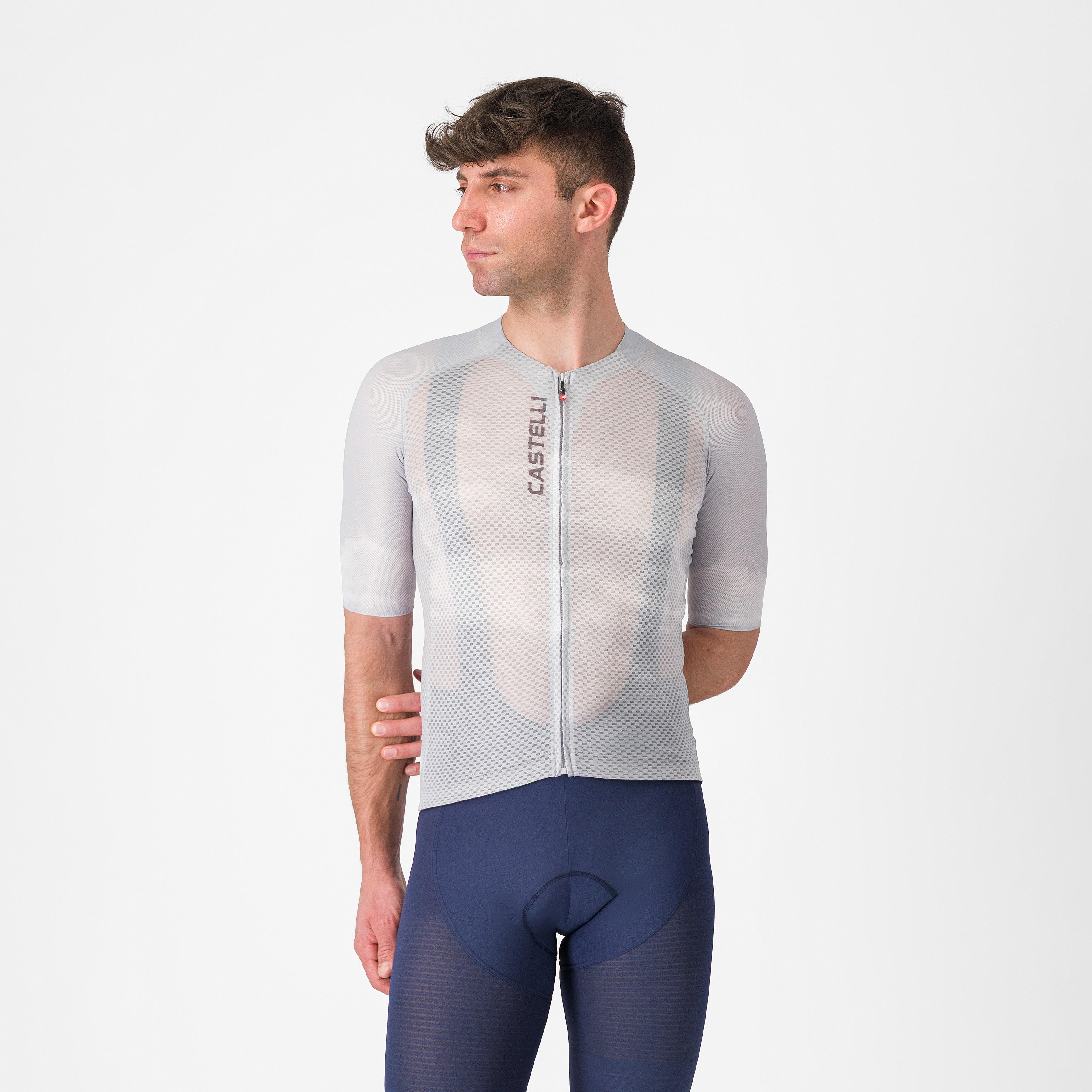 Climber's a/c jersey - silver gray/smoky gray - castelli