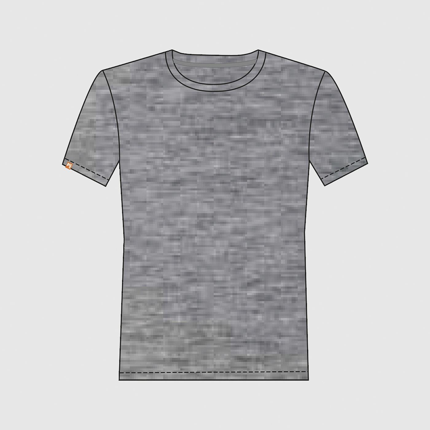 Berto cotton t-shirt - grigio chiaro melange - karpos