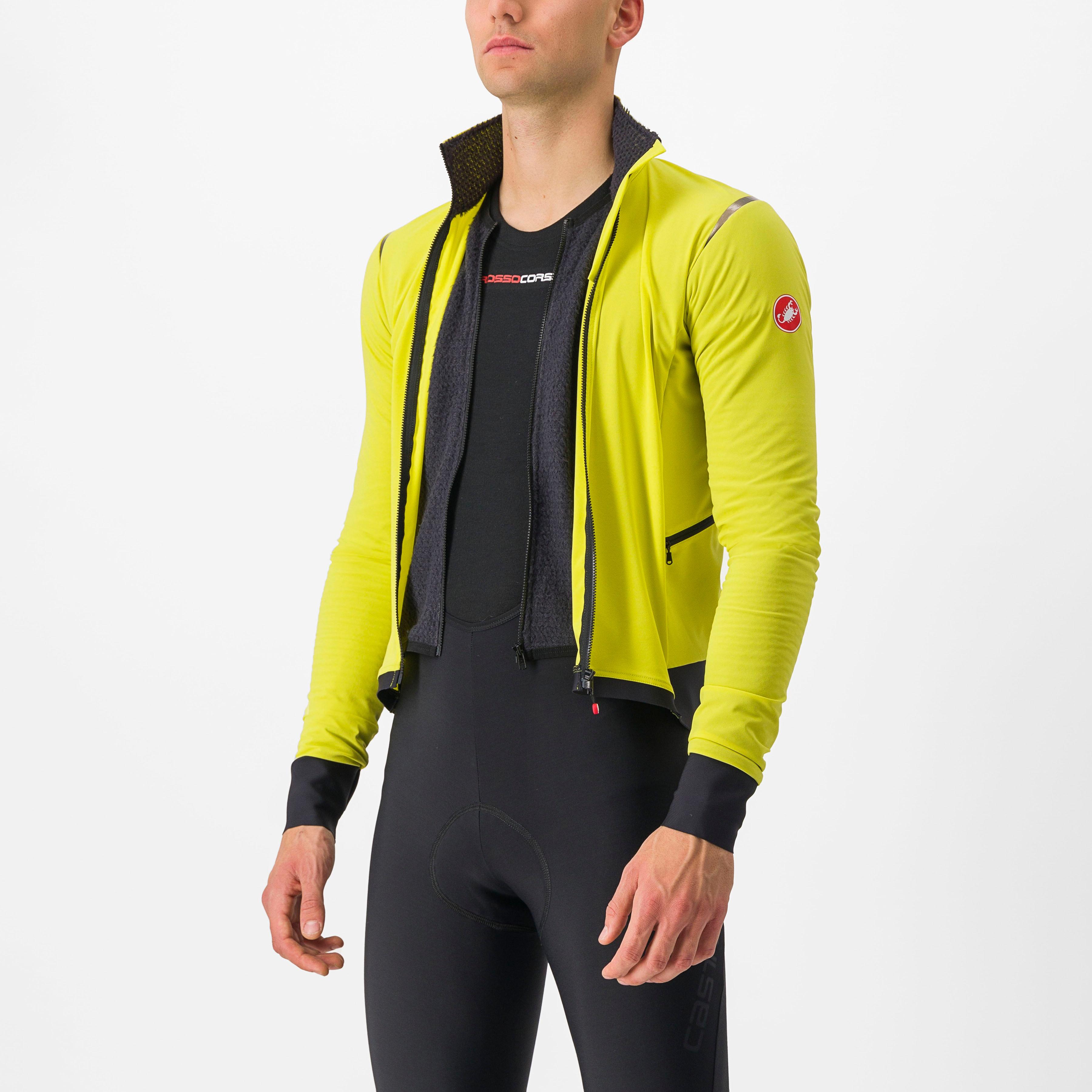 Alpha flight ros jacket - sulphur/nickel gray-dark gray - castelli