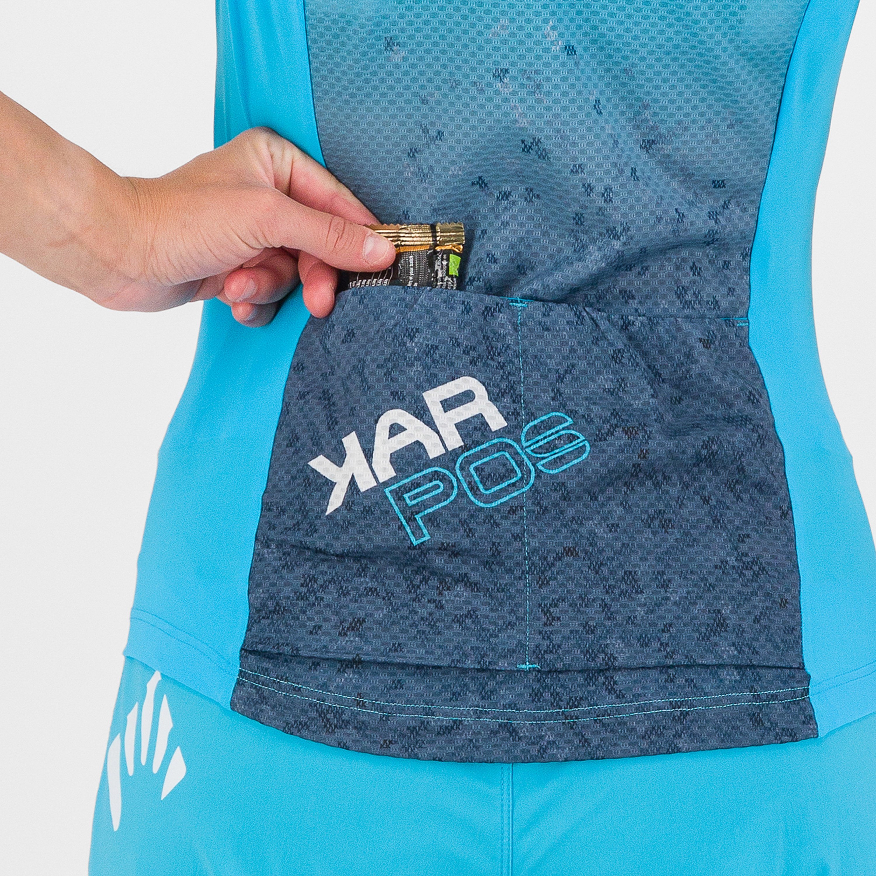 Verve evo w sleeveless - blue atoll/sky captain - karpos