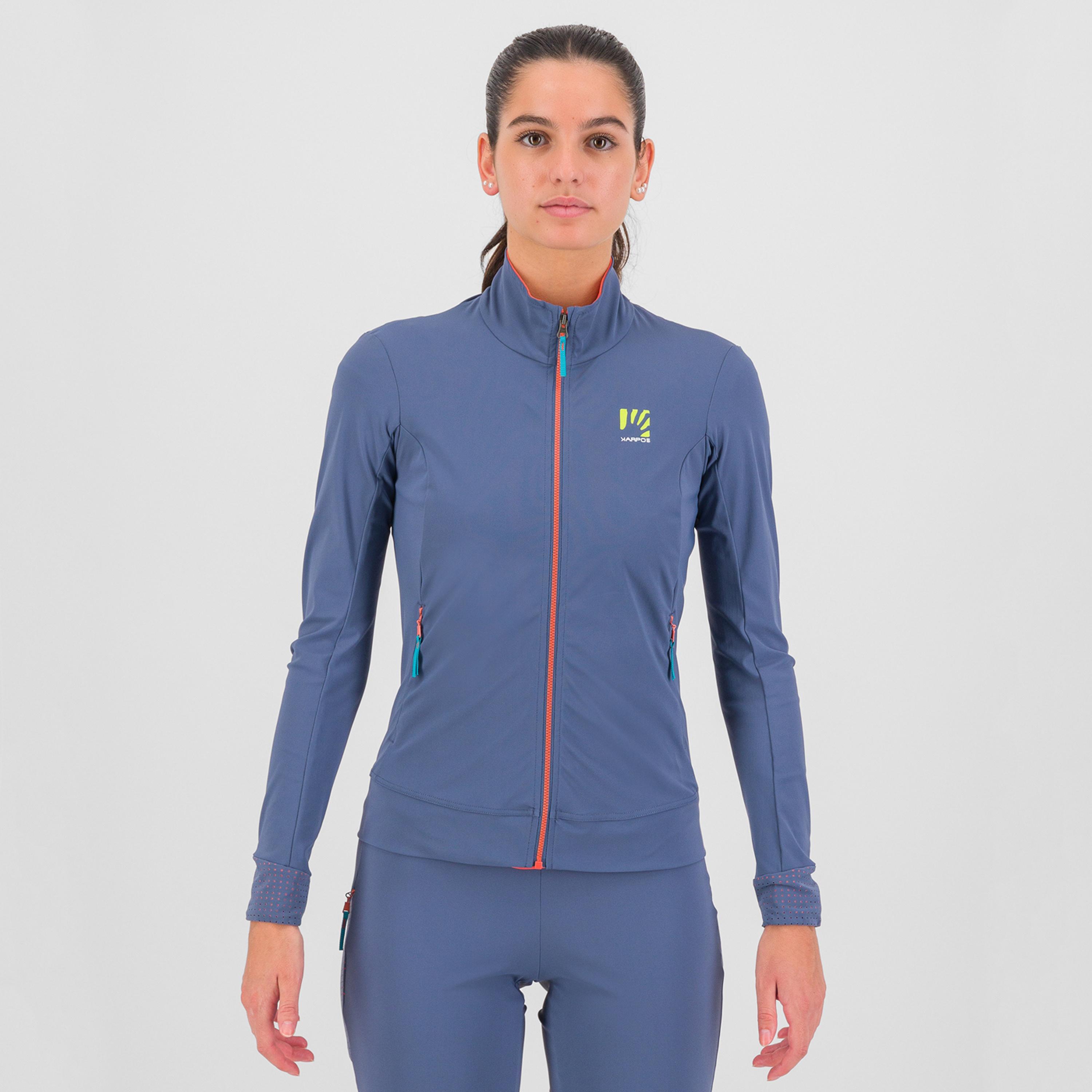 Easygoing w jacket - vintage indigo/hot coral - karpos