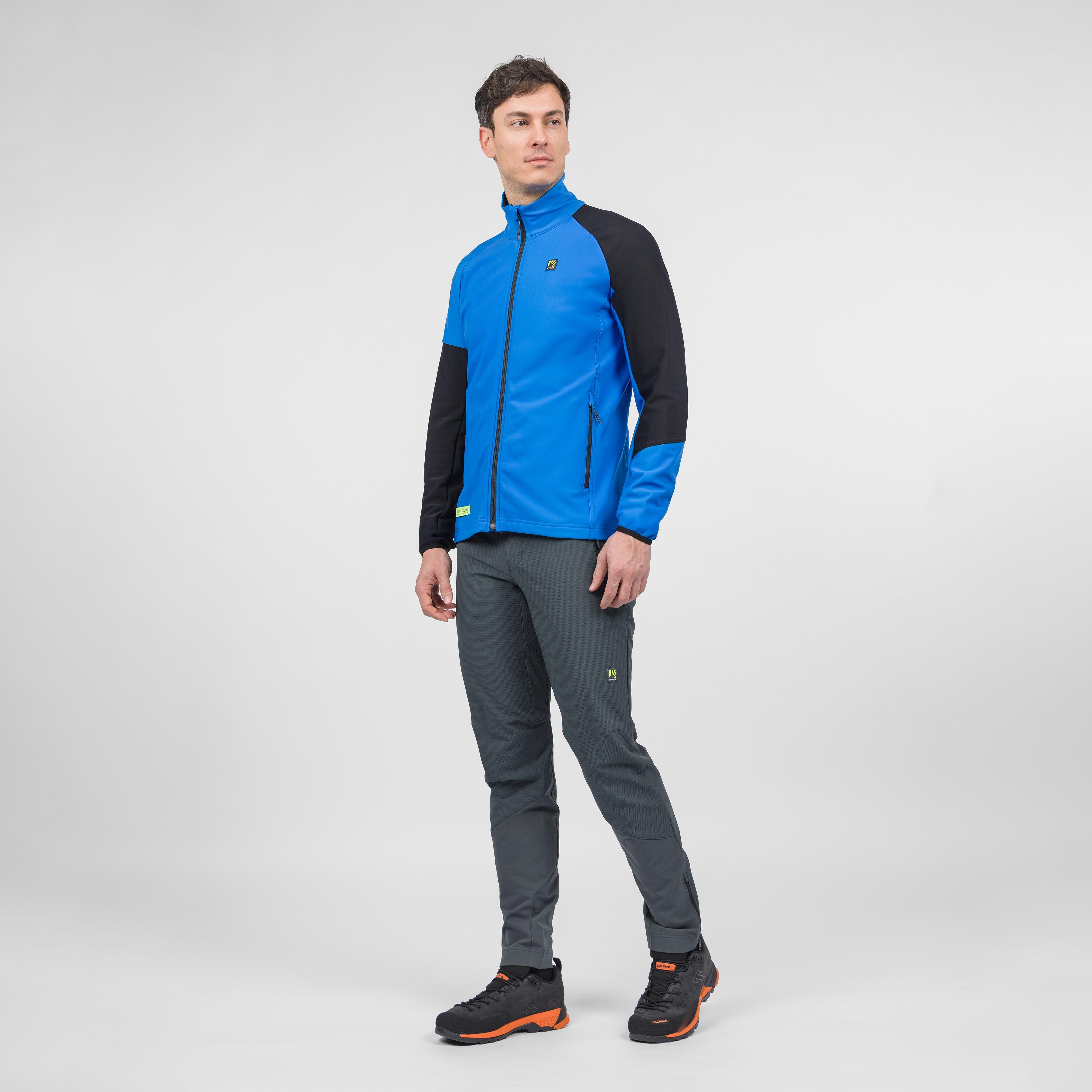 Santino full-zip fleece - french blue black - karpos