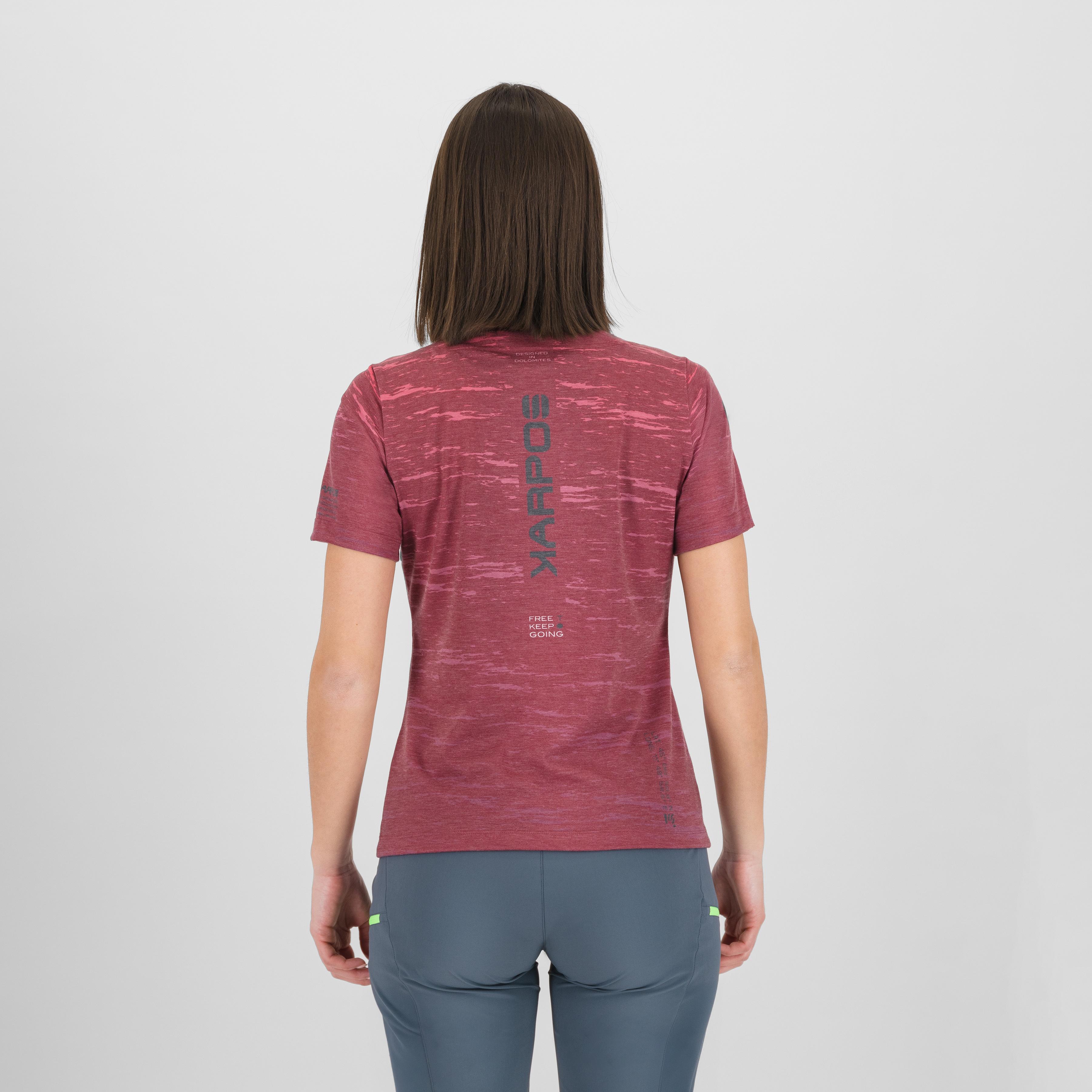 Tremalzo w tee - beet red/virtual pink - karpos