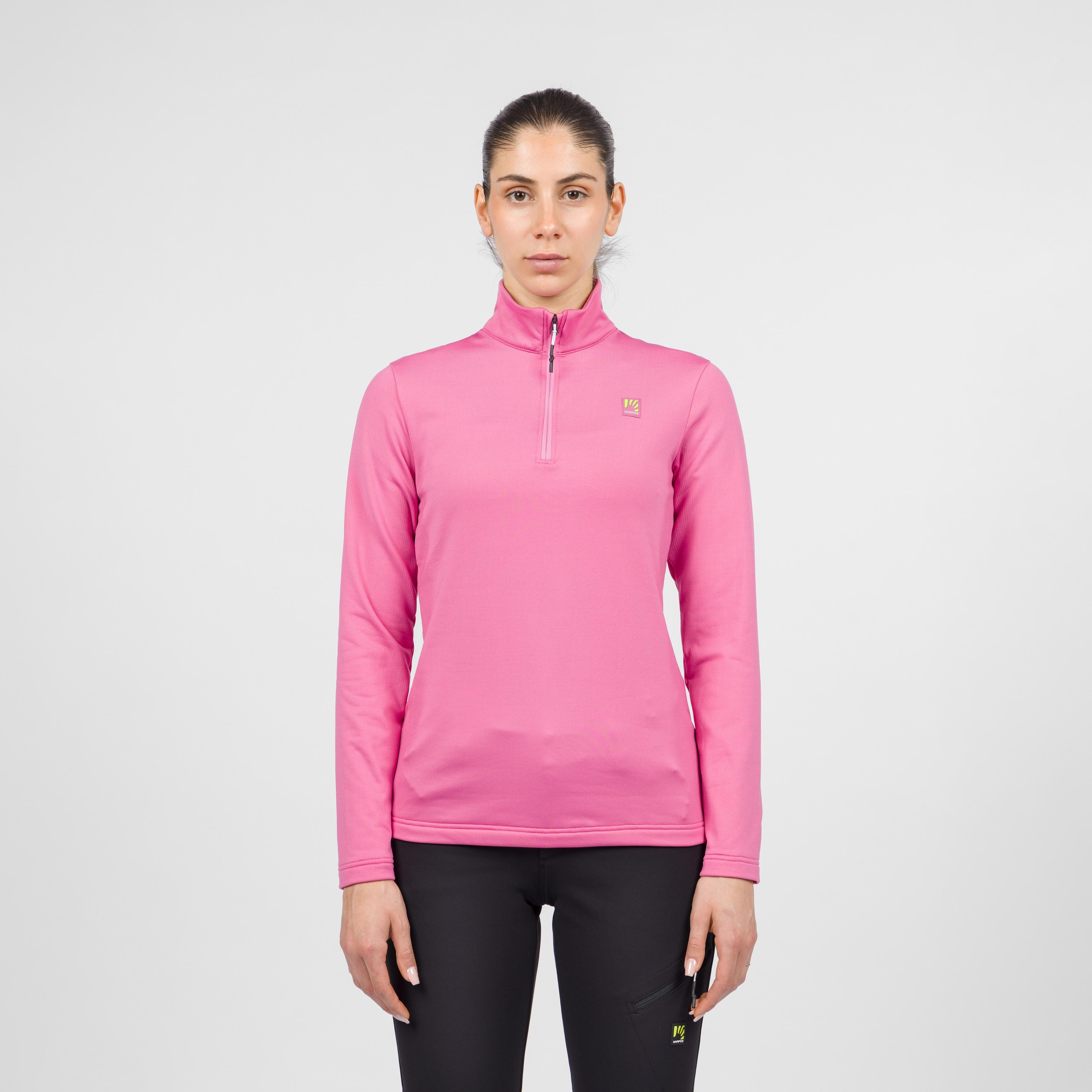Pizzocco evo w half zip fleece - pink power - karpos