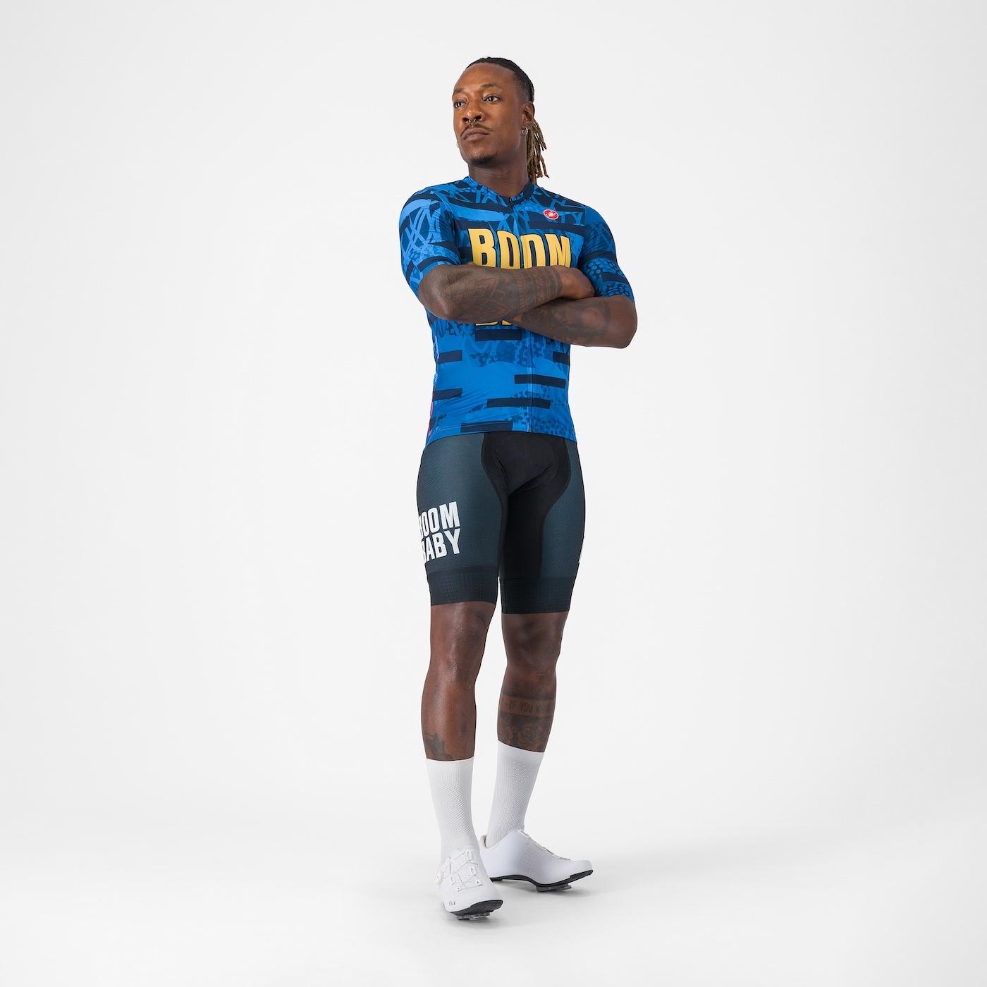 Boombaby 2 bibshort - blue/gold - castelli