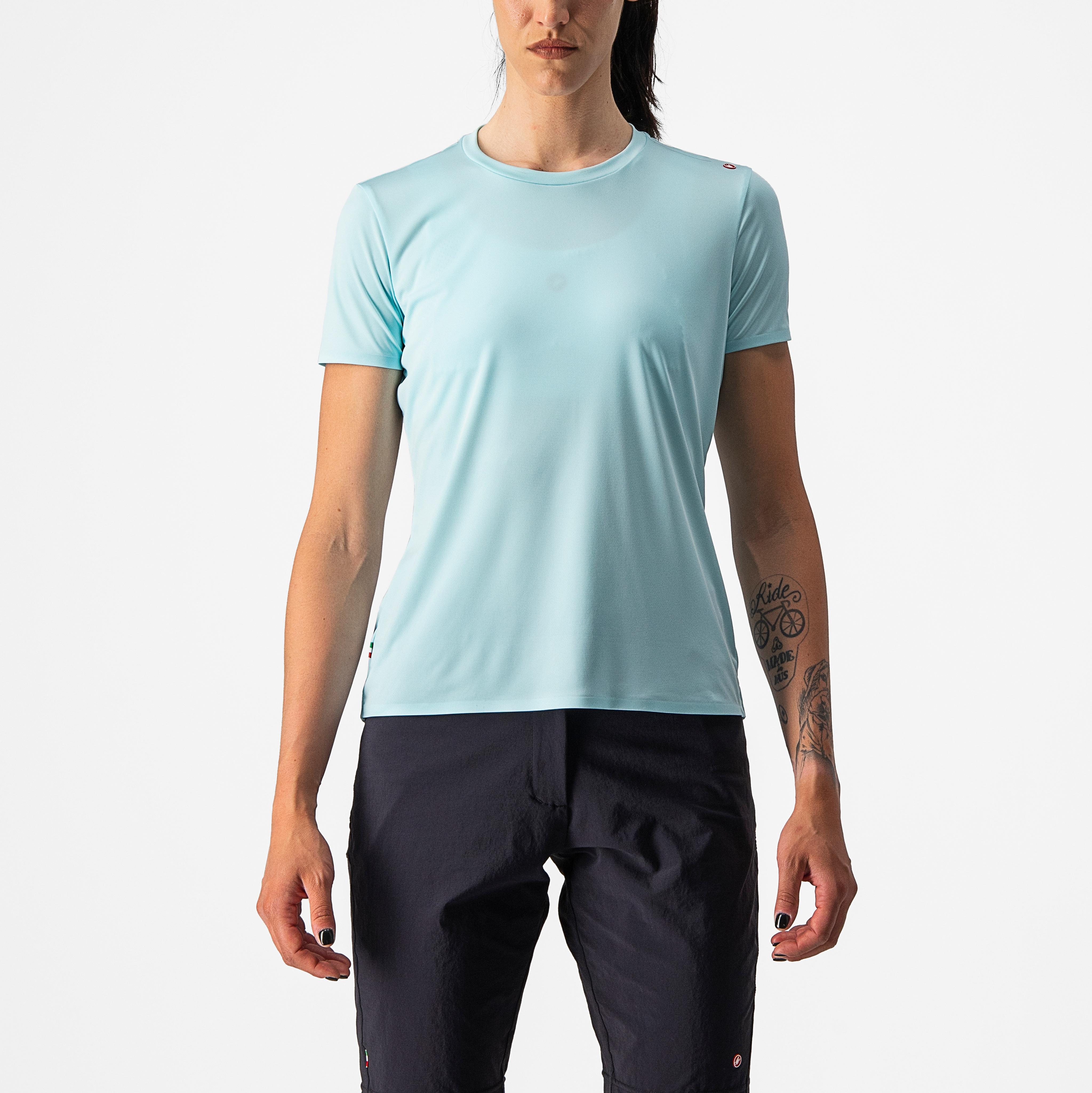 Tech 2 w tee - light acqua - castelli