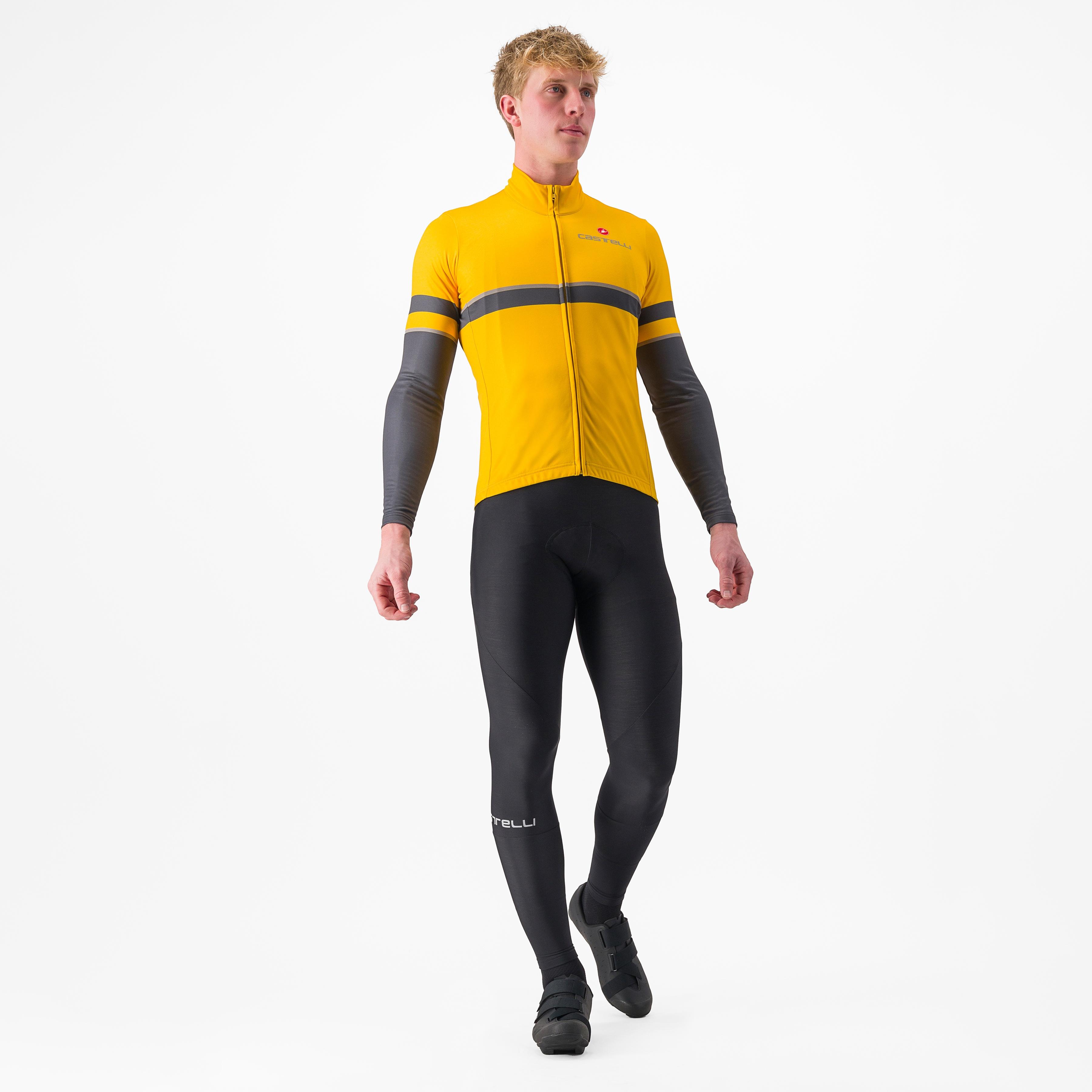 Retta ls jersey - goldenrod/dark gray - castelli
