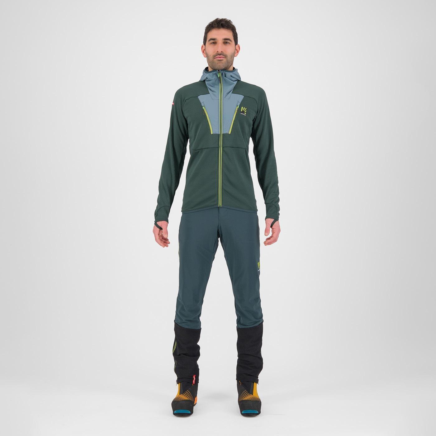 Highest hoodie fleece - forest/north atlantic - karpos