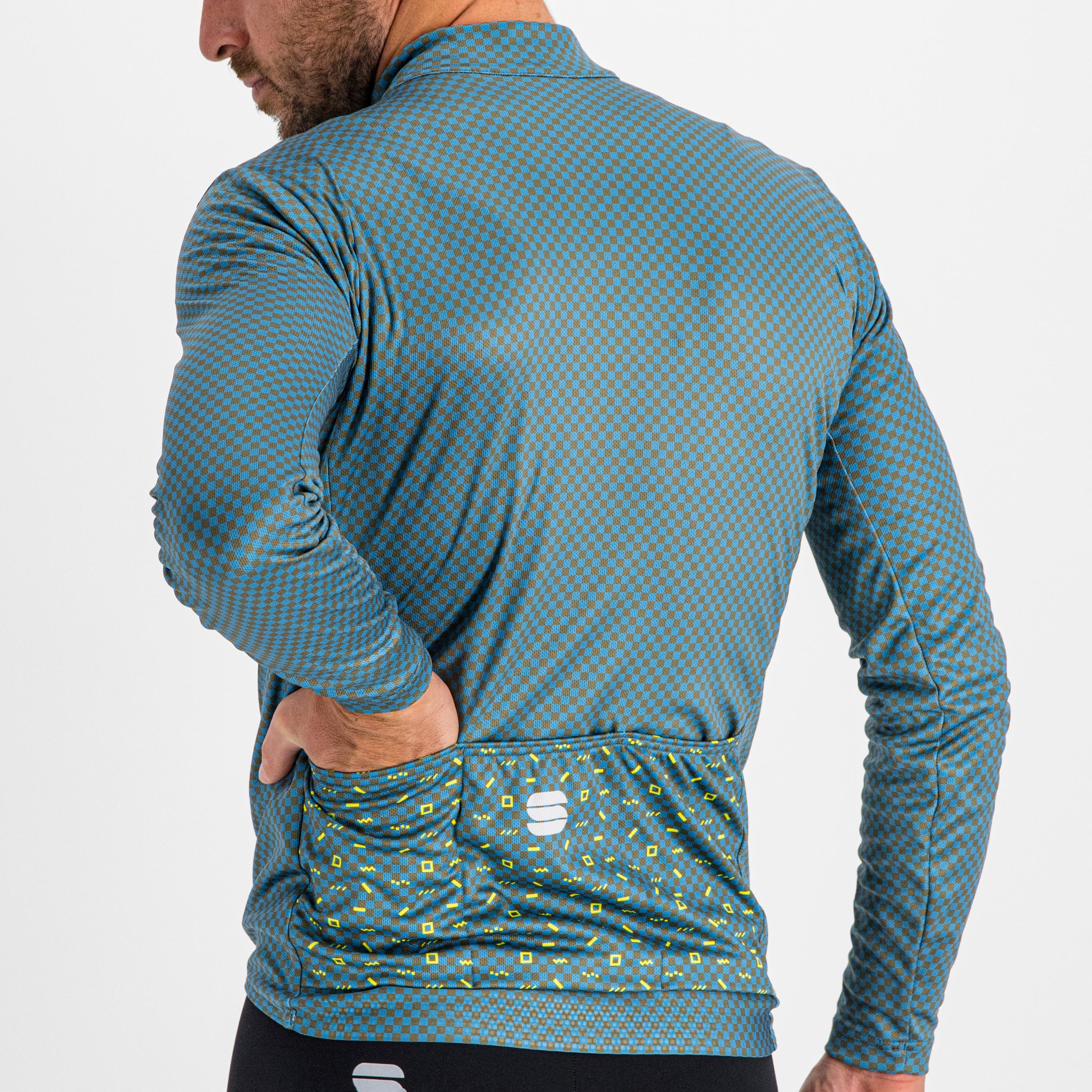 Checkmate thermal jersey - berry blue beetle cedar - sportful