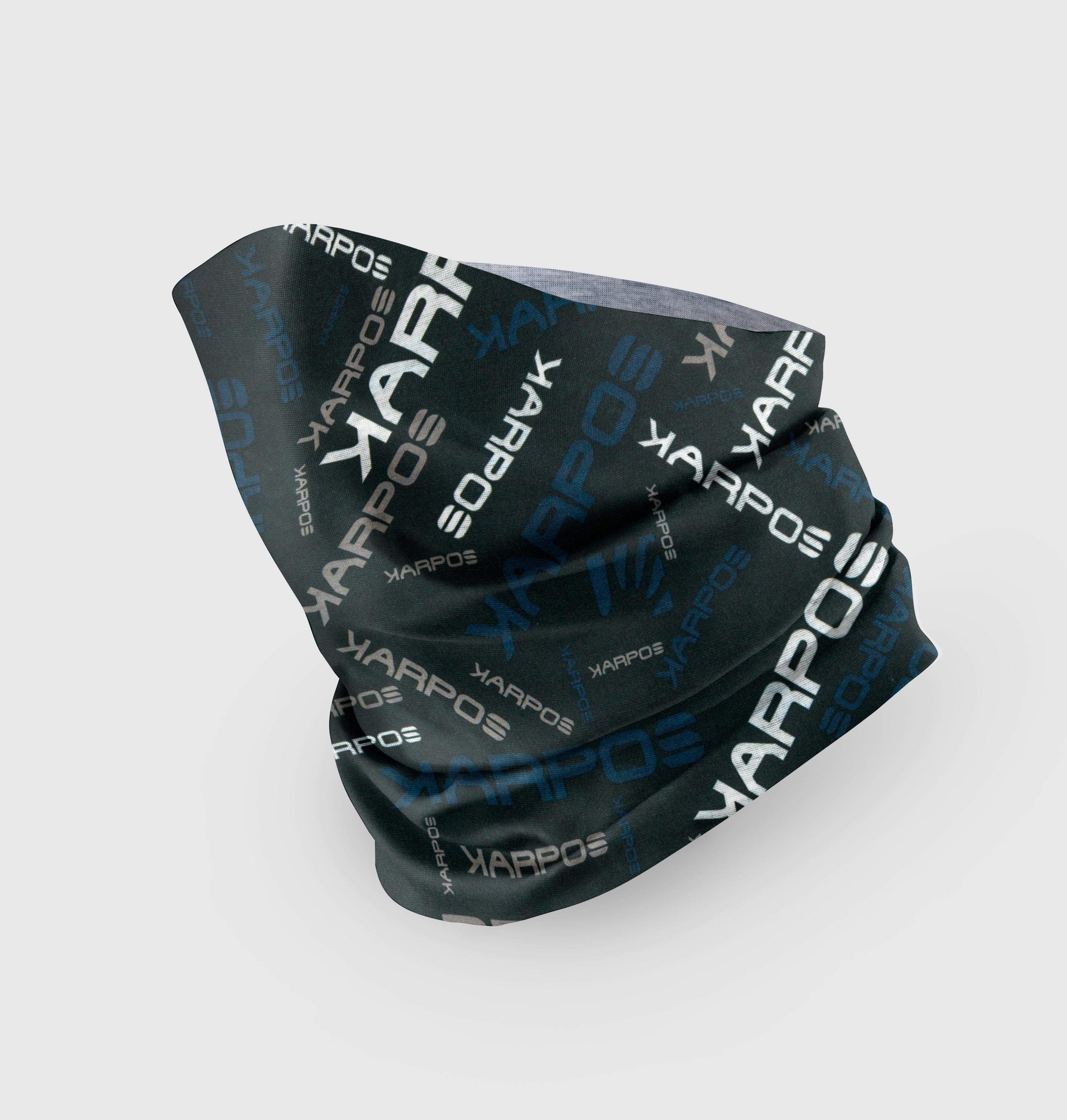 Karpos neckwarmer light - black/ombre blue/light grey - karpos