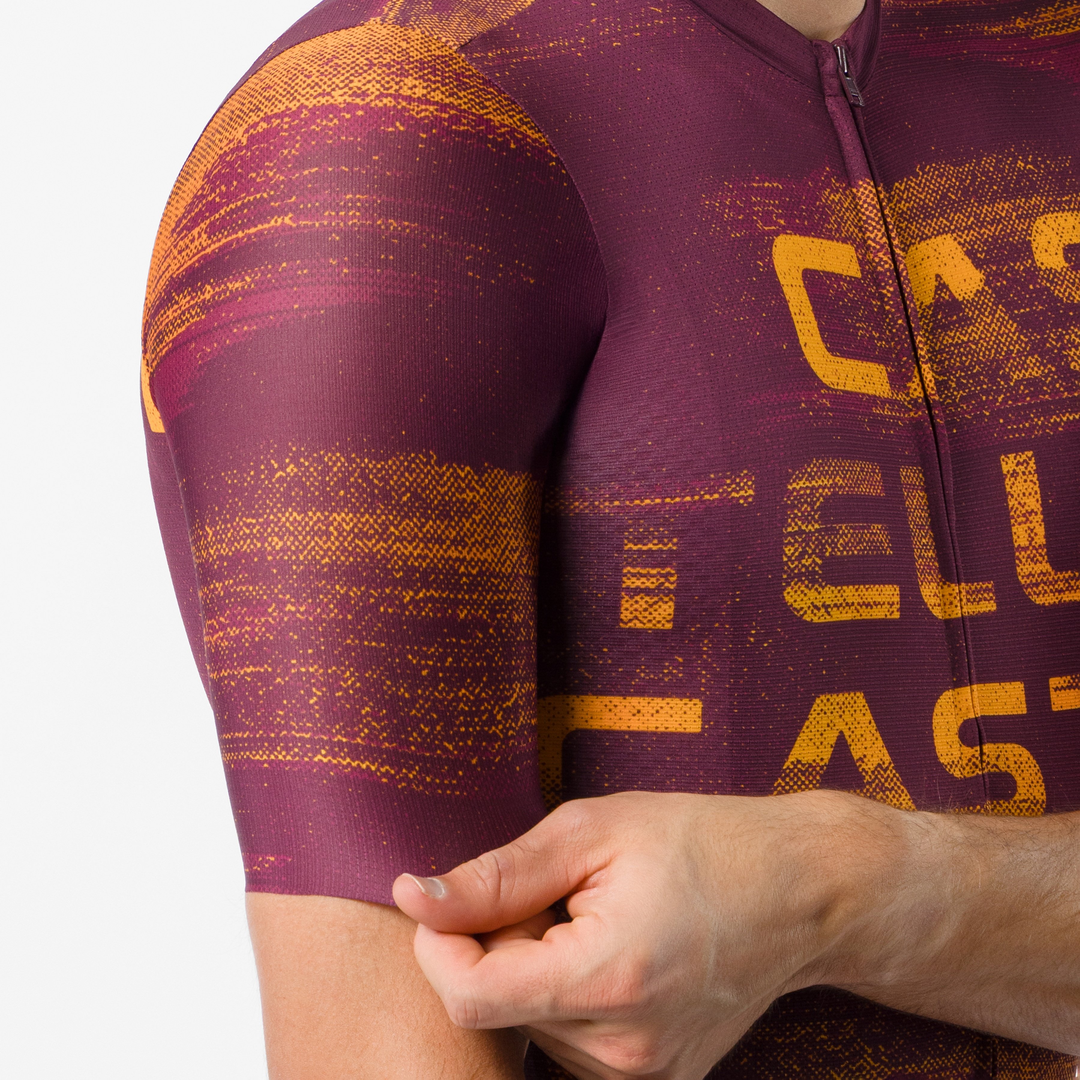 Stratus logo jersey - deep bordeaux/winter sky - castelli