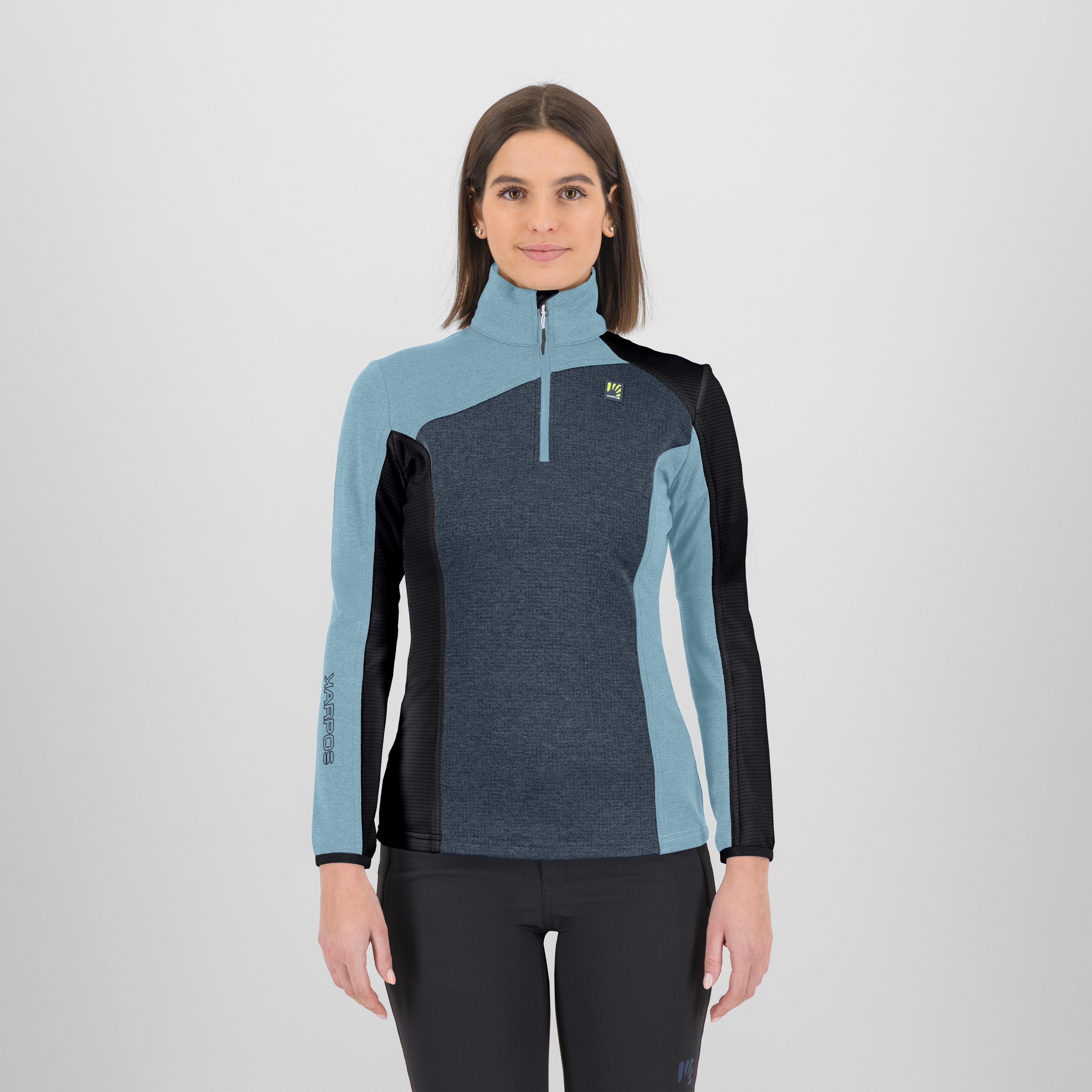 Federa half-zip w fleece - ombre blue/forget/black - karpos