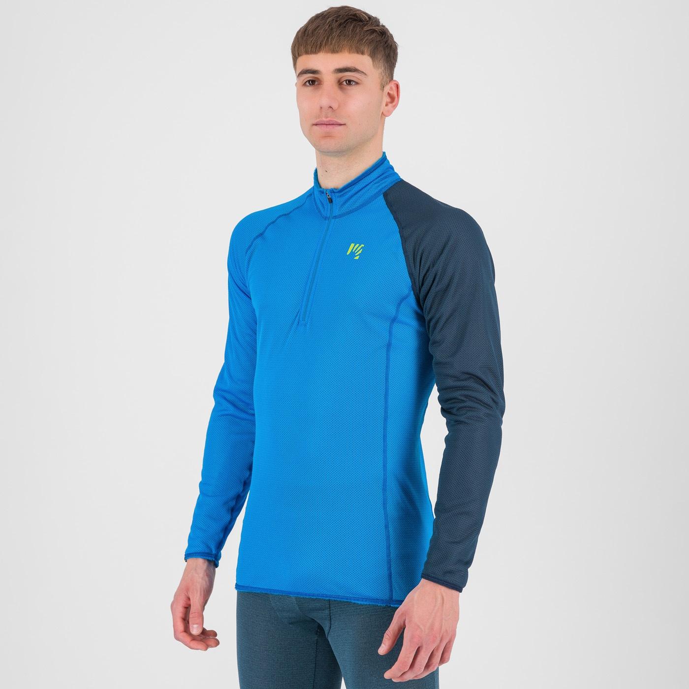 Dinamico octa jersey ls half zip - diva blue/midnight - karpos