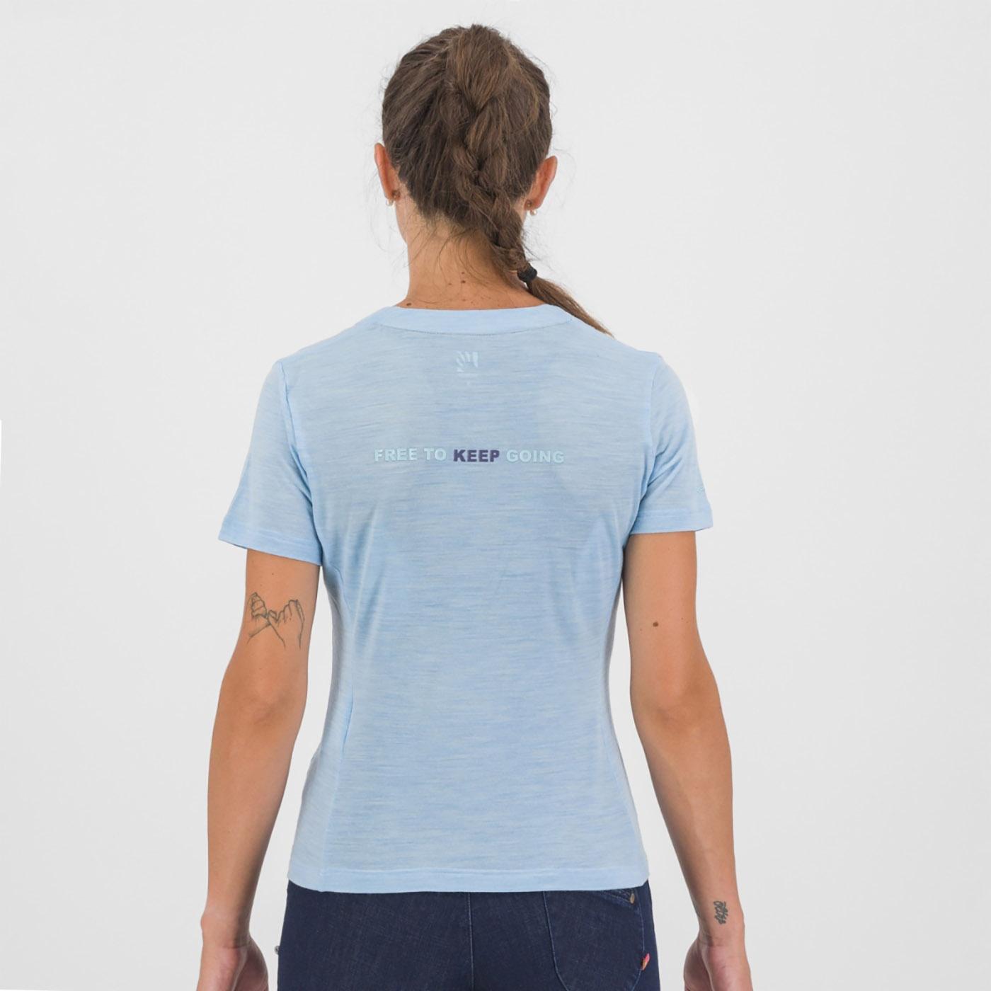 Coppolo merino w t-shirt - aquamarine - karpos