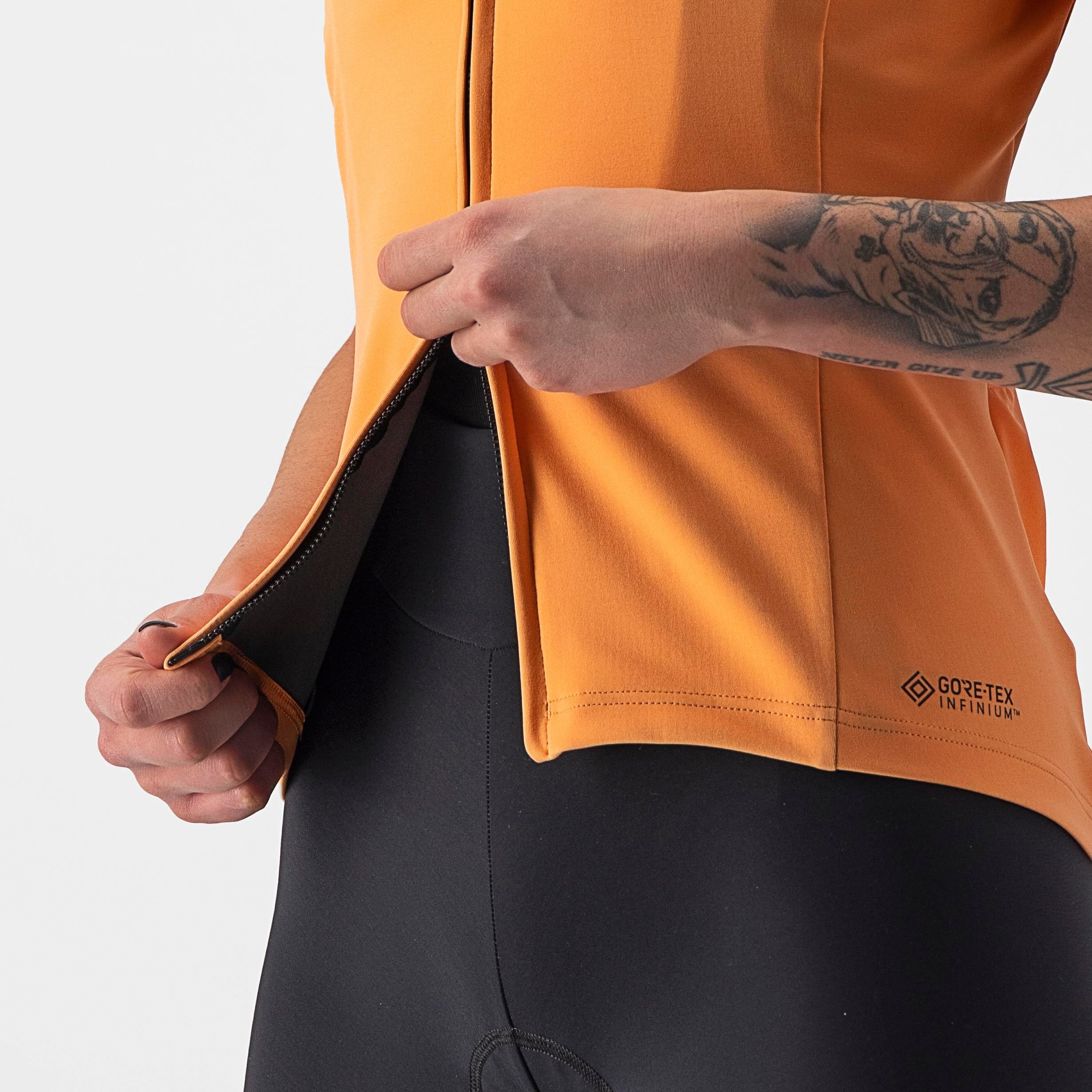 Perfetto ros 2w wind jersey - melon - castelli