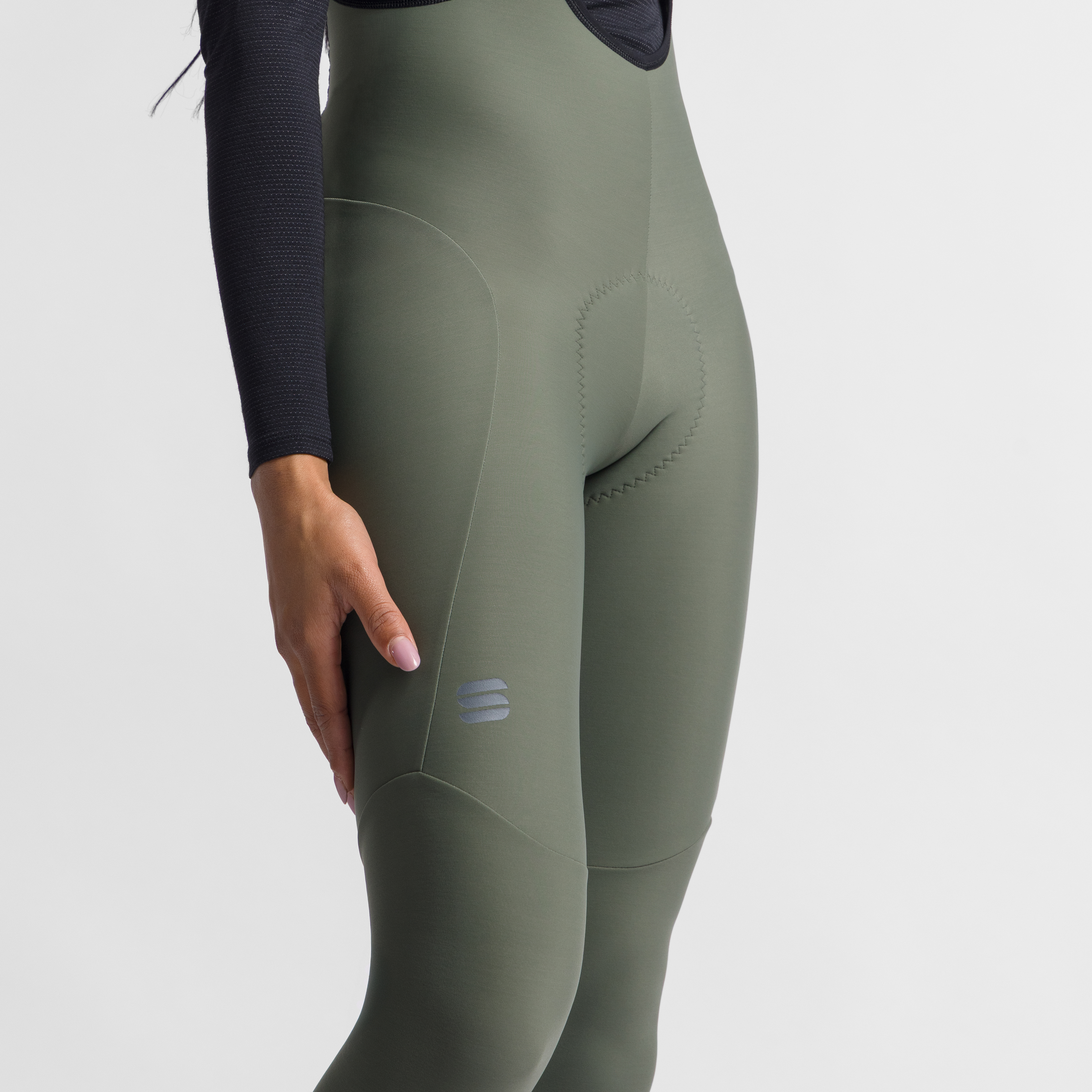 Pulse w bibtight - green thyme - sportful