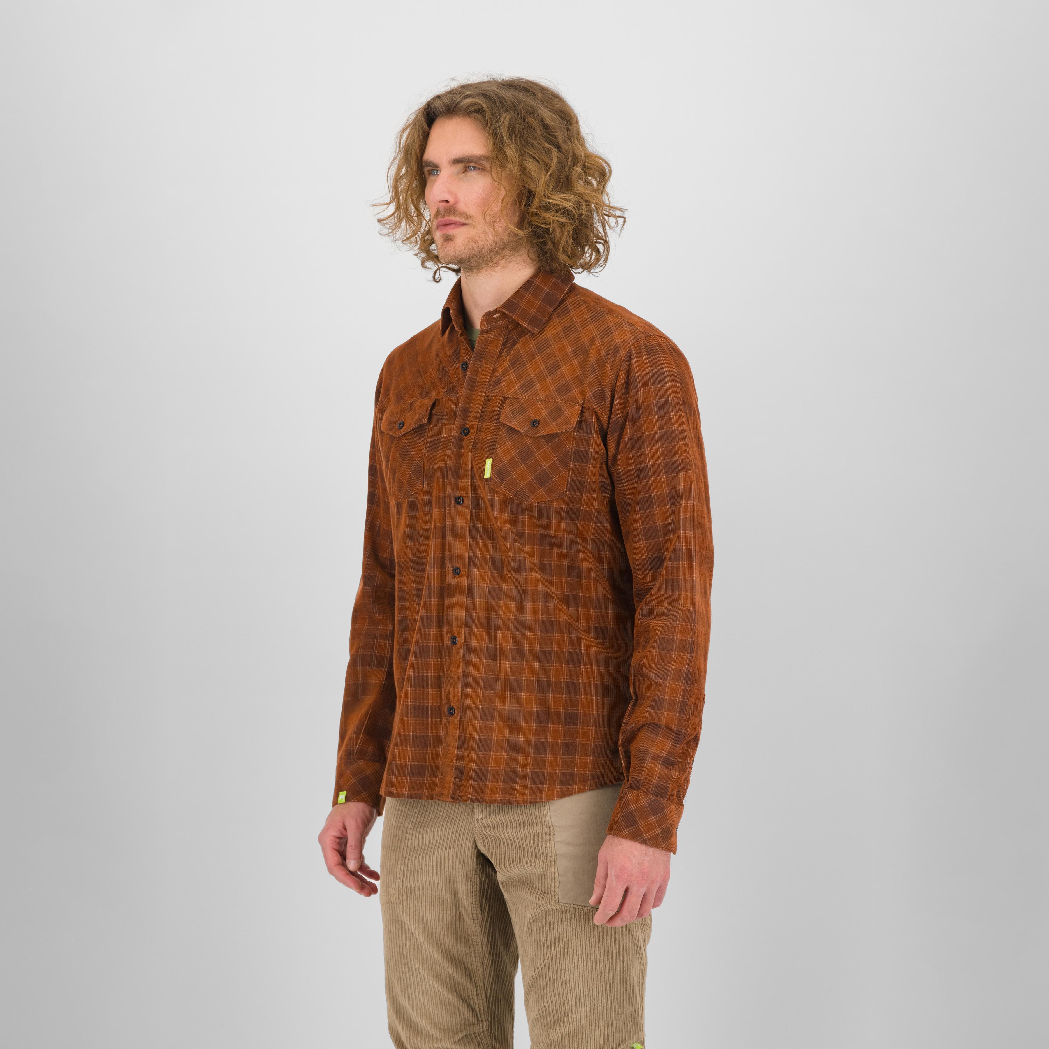 Martora velvet shirt - mahogany/carbon - karpos