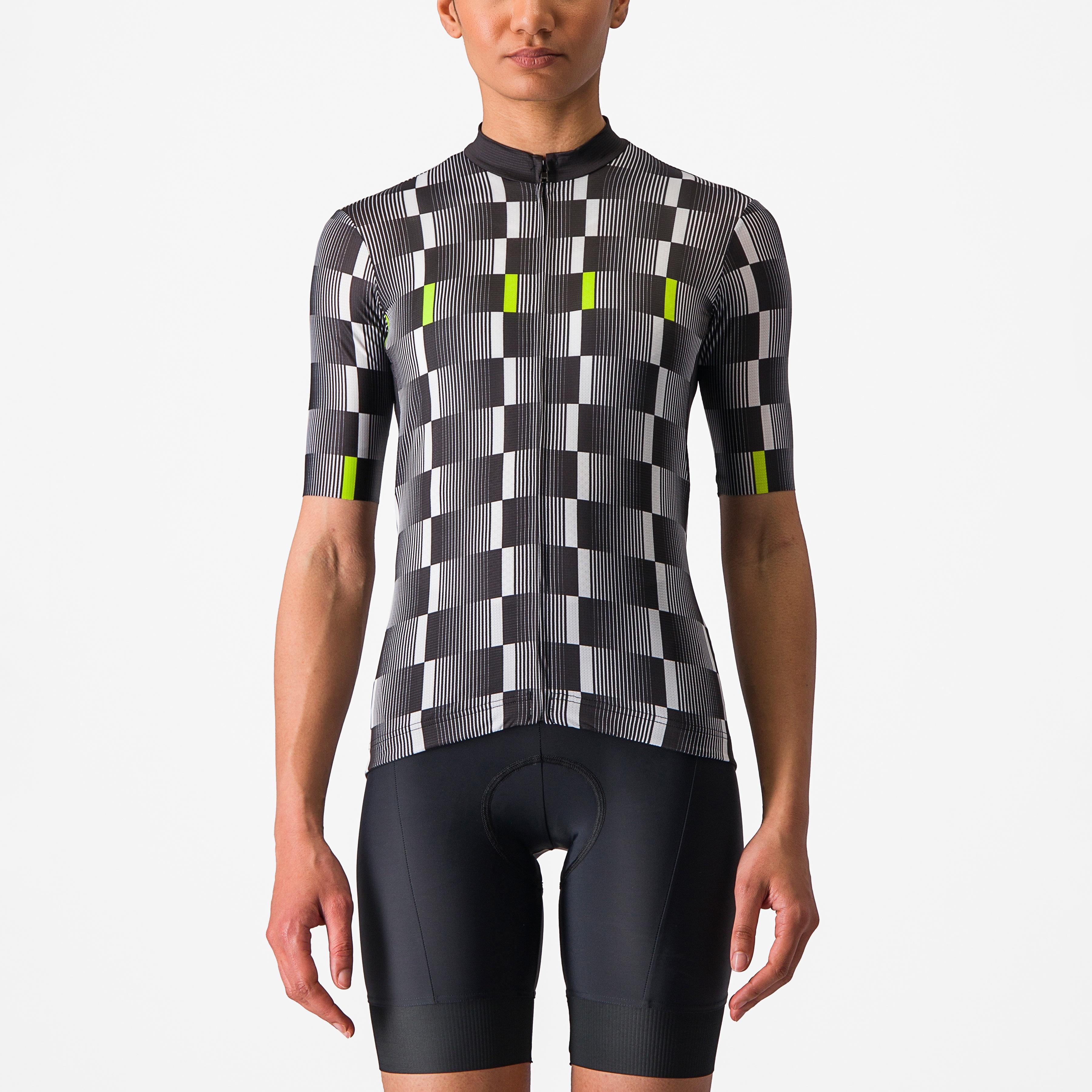 Dimensione jersey - black/white-electric lime - castelli