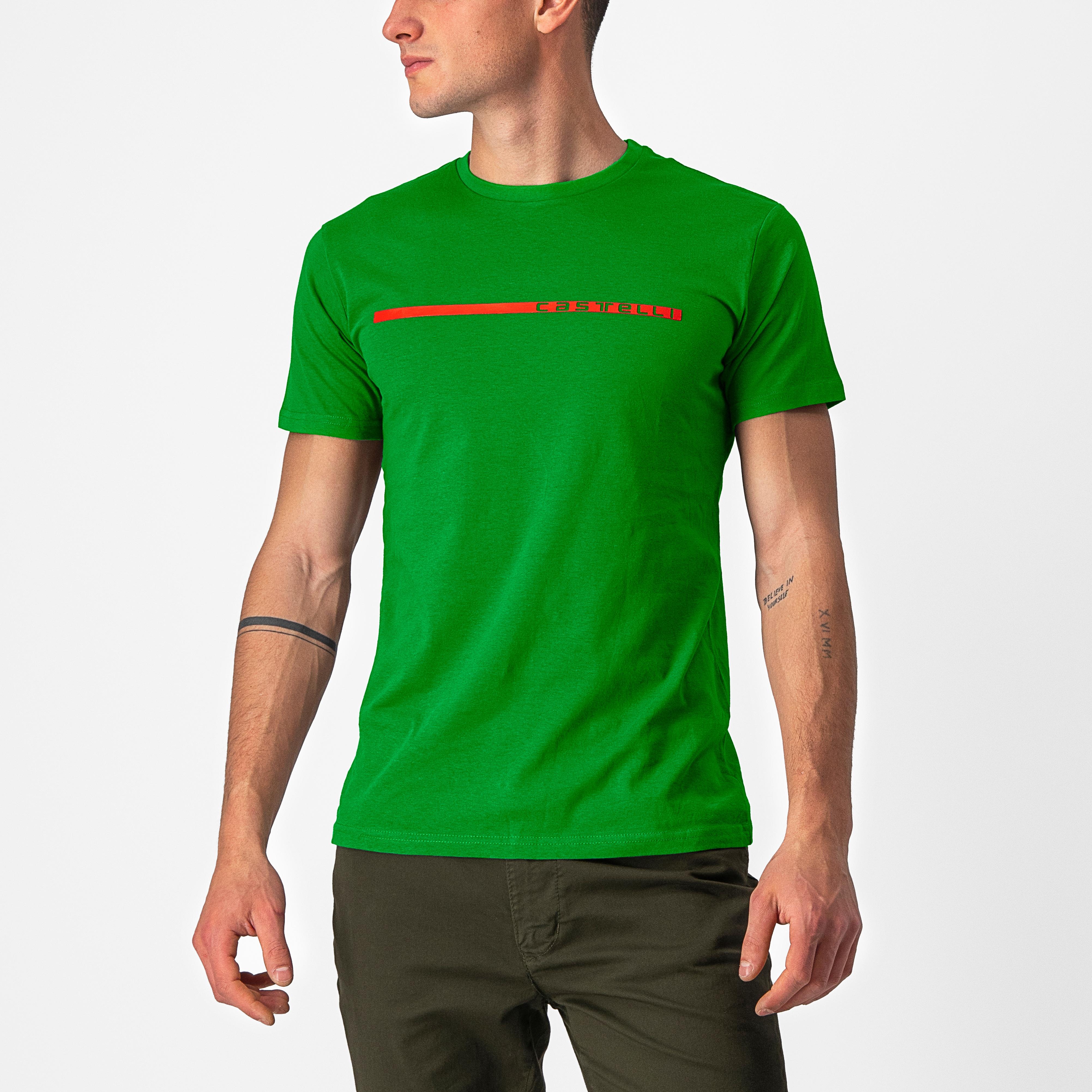 Ventaglio tee - real green - castelli