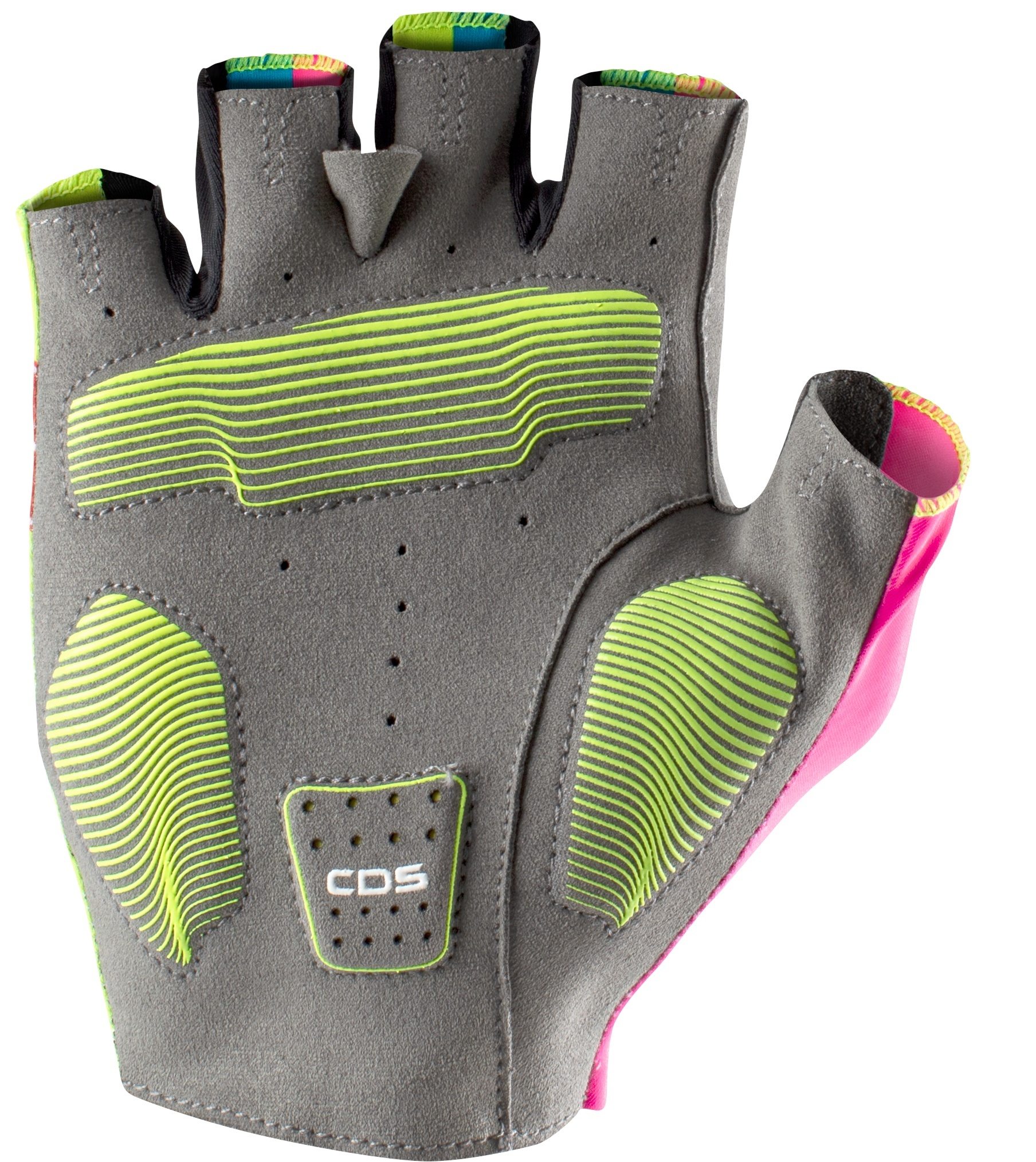 Competizione 2 glove - electric lime/black-blue-magen - castelli