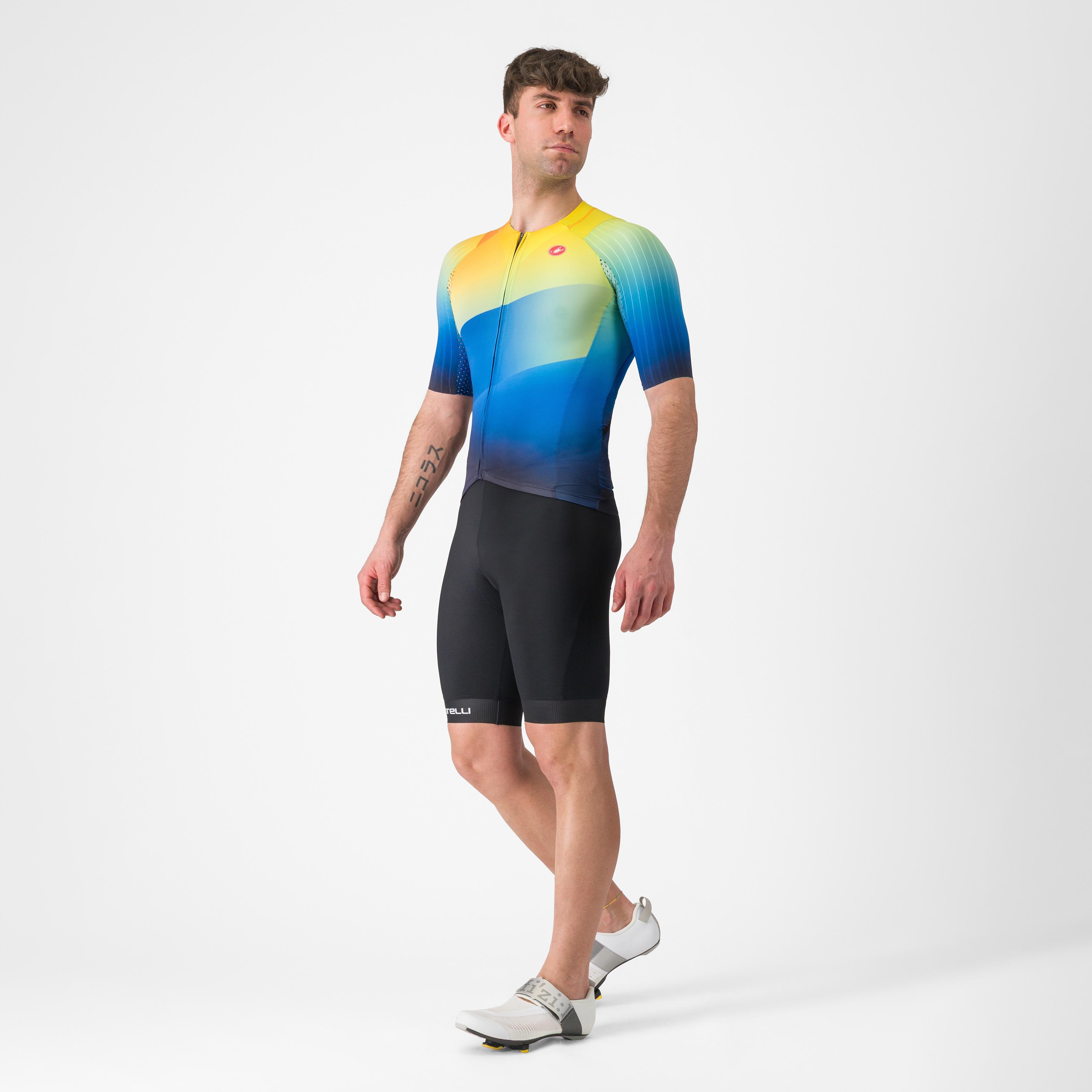 Free speed 3 race top - belgian blue/multicolor vivid - castelli