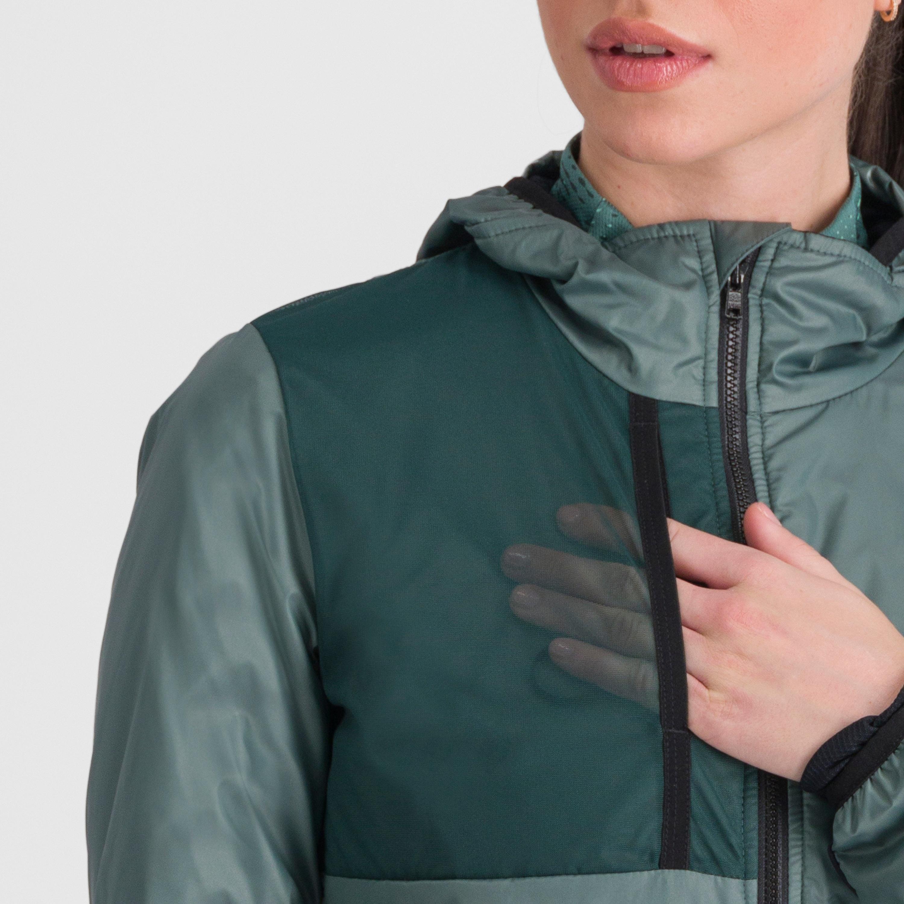 Supergiara w puffy long sleeve - shrub green - sportful