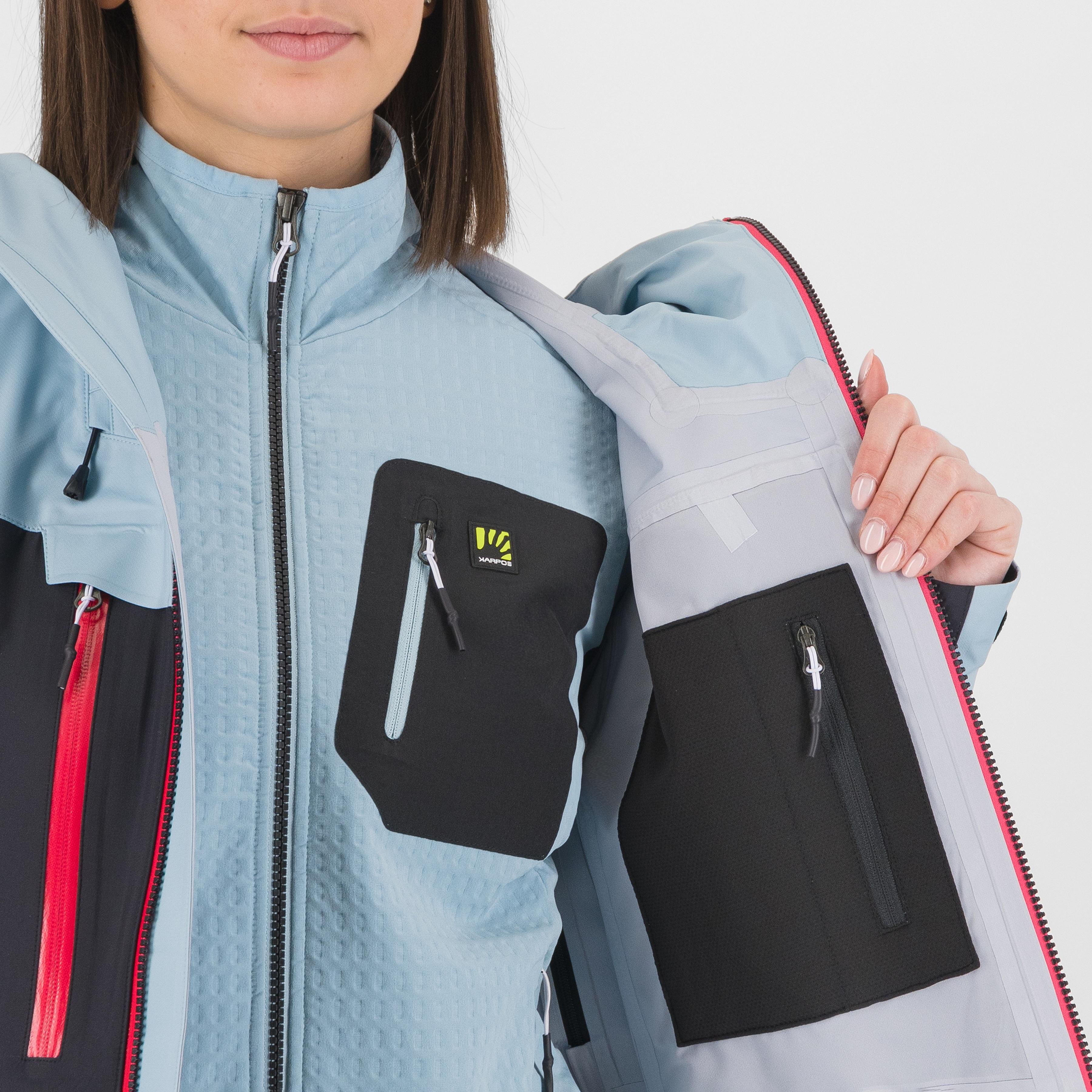 Midi shell w jacket - black/forget - karpos
