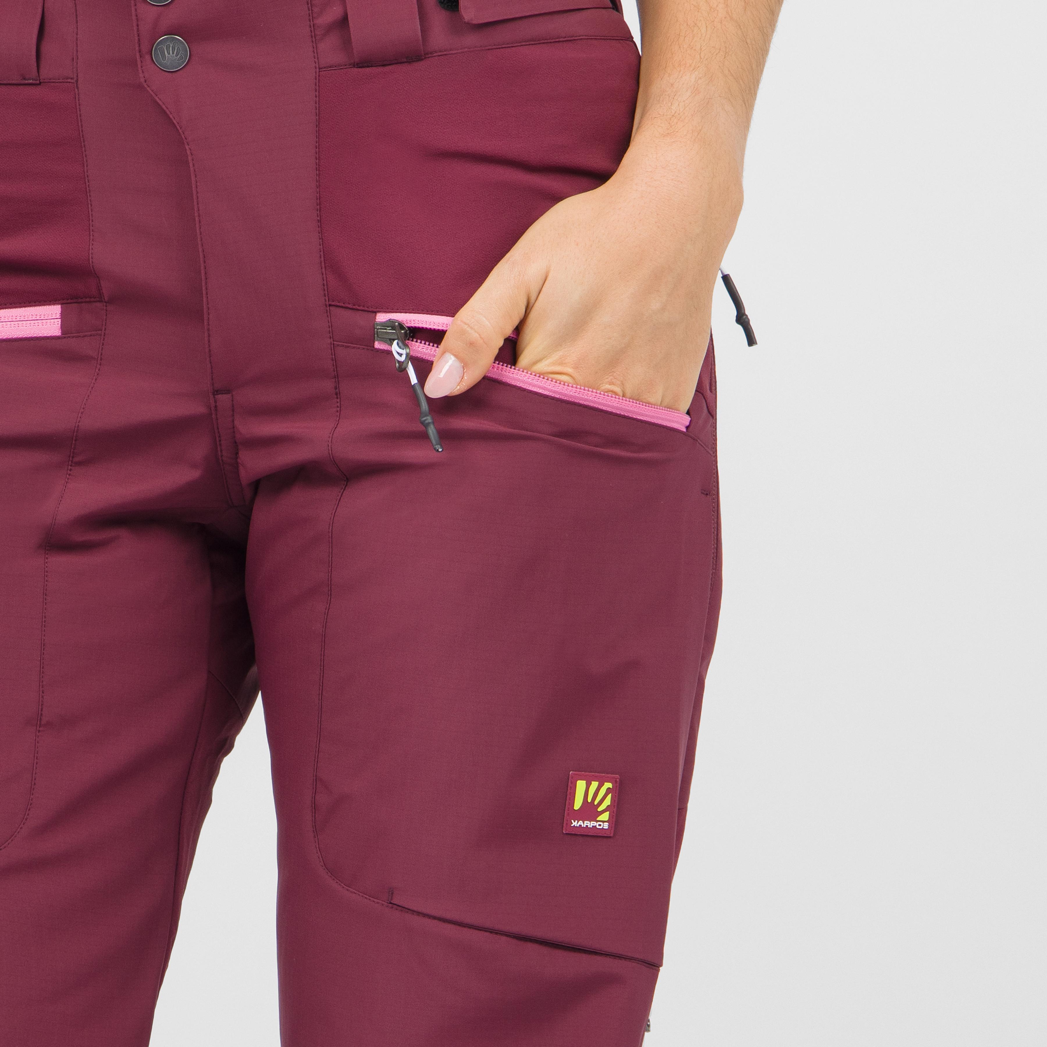 Marmolada evo w pants - crimson/pink power - karpos