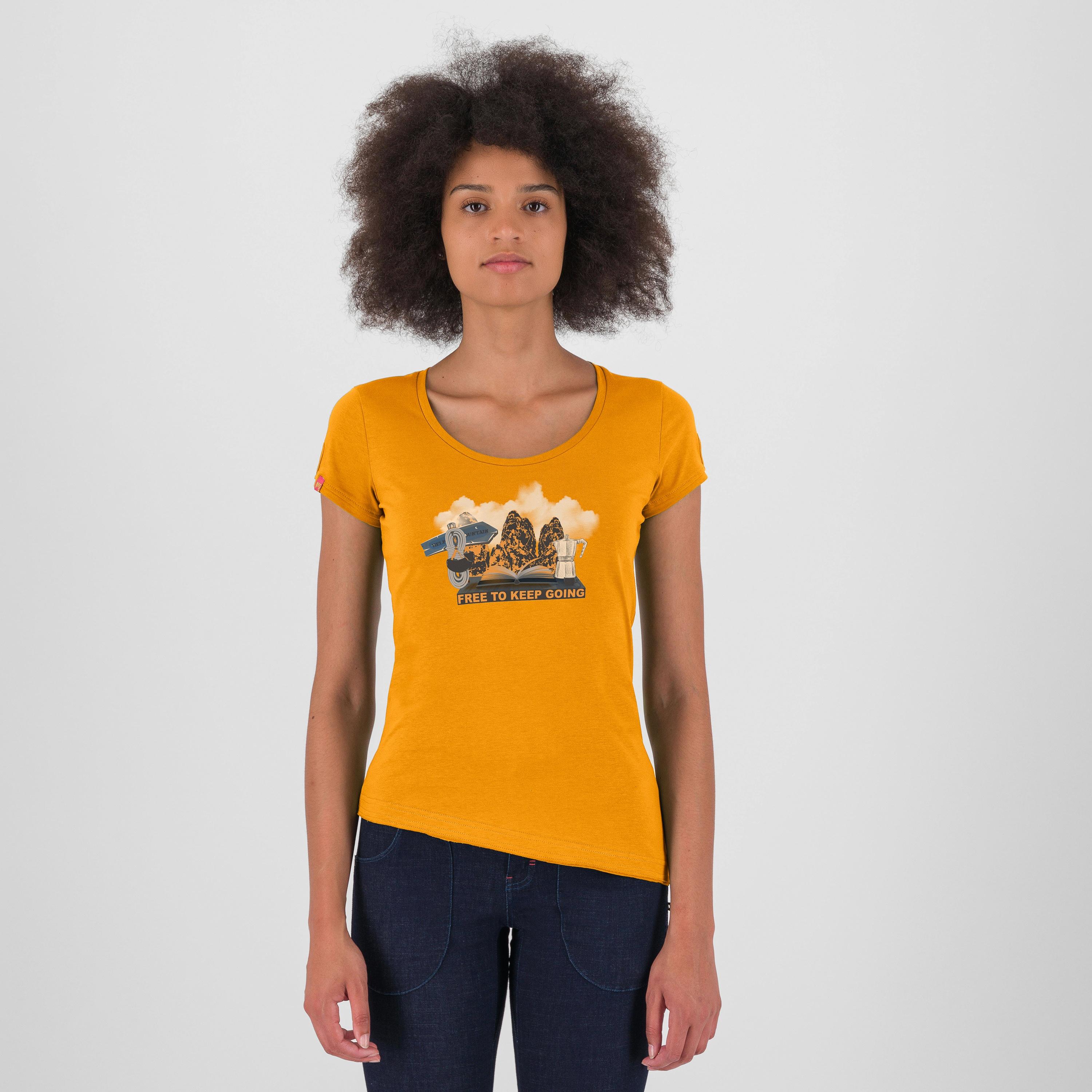 Anemone evo w t-shirt - radiant yellow - karpos