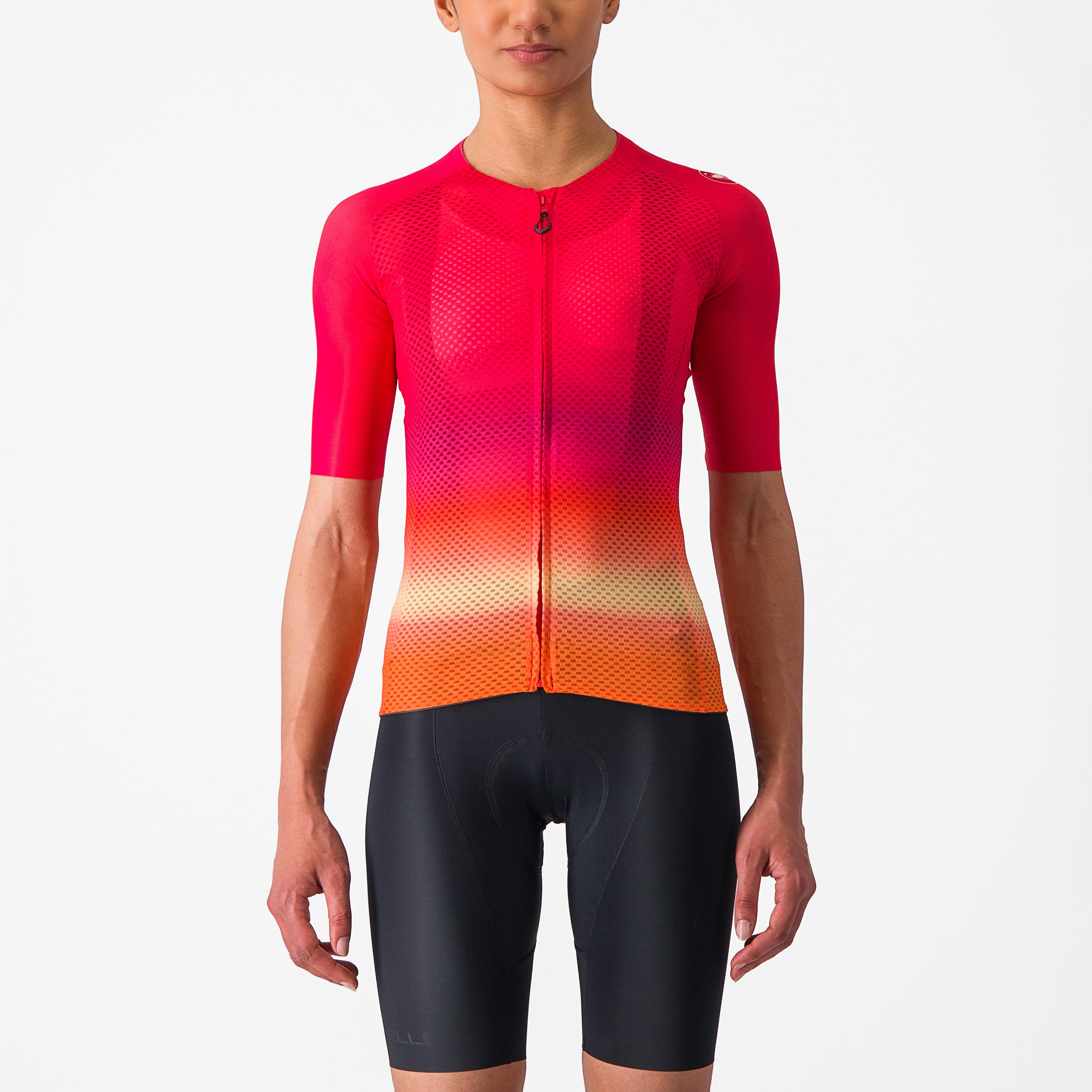 Climber's 4.0 w jersey - hibiscus/pink-ornge - castelli