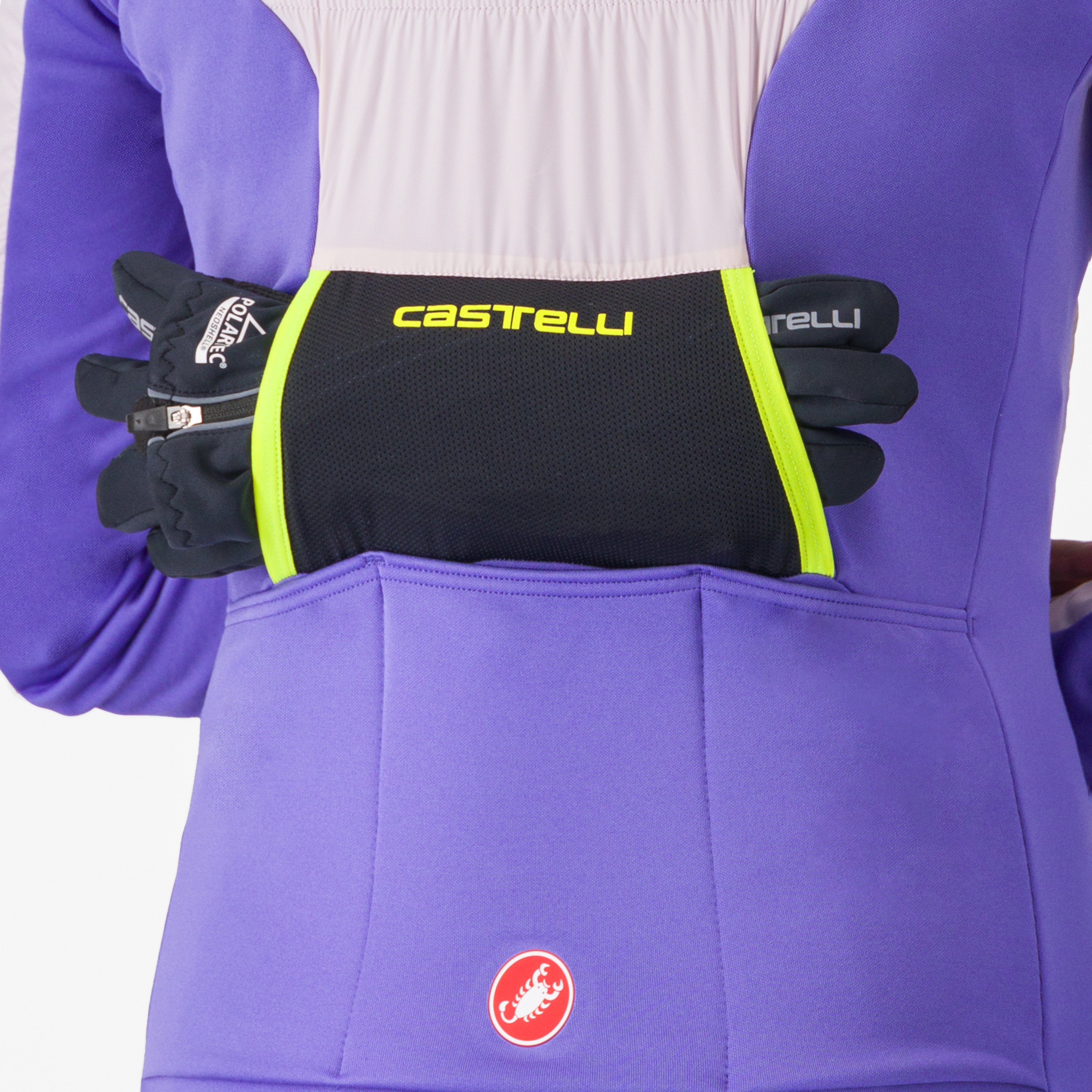 Unlimited w jacket - powder rose/ultraviolet-electr - castelli