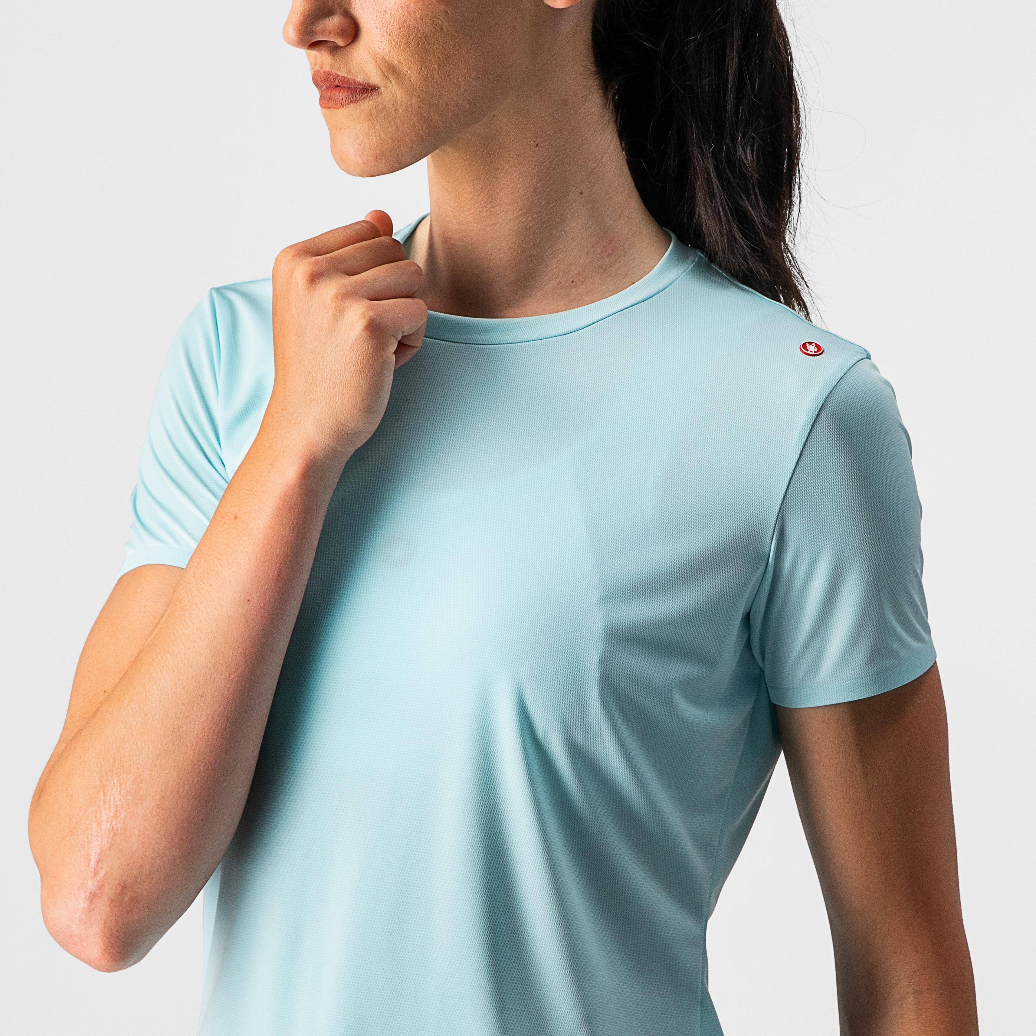Tech 2 w tee - light acqua - castelli